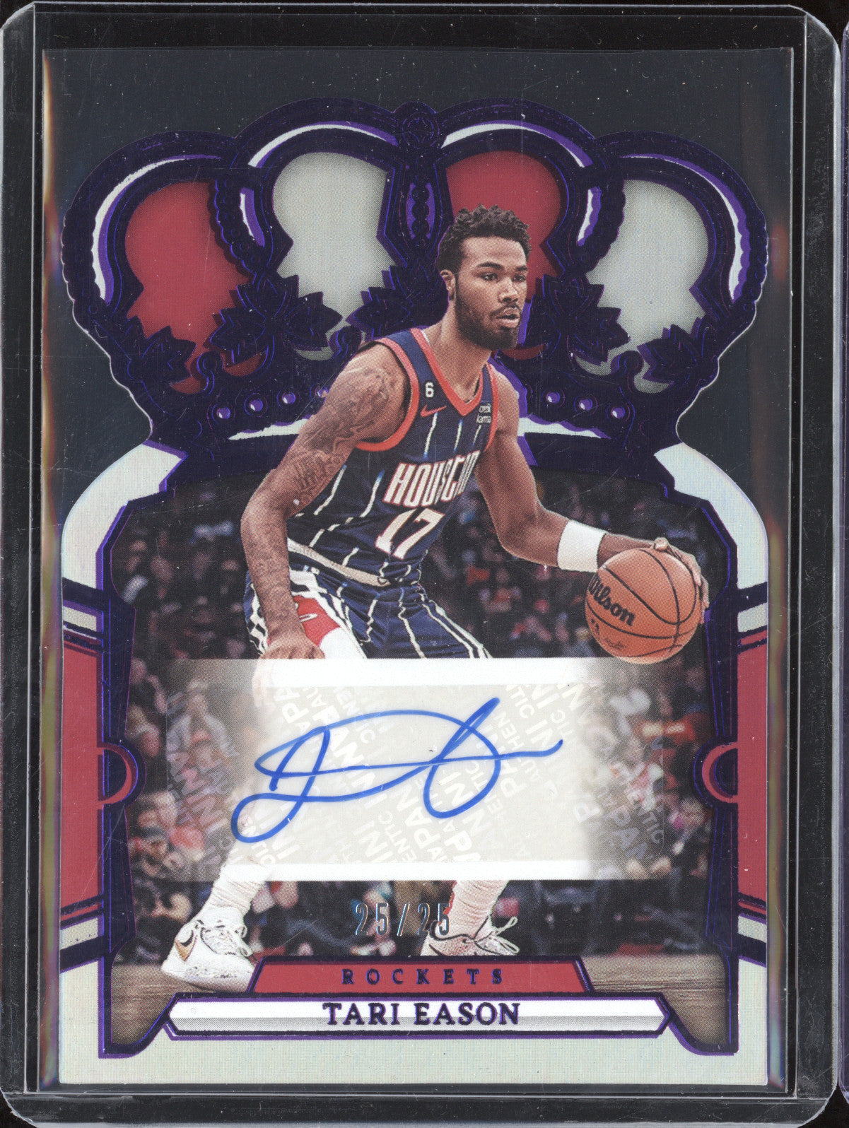 Tari Eason 2023-24 Panini Crown Royale CA-EAS Crown Autograph Purple 25/25