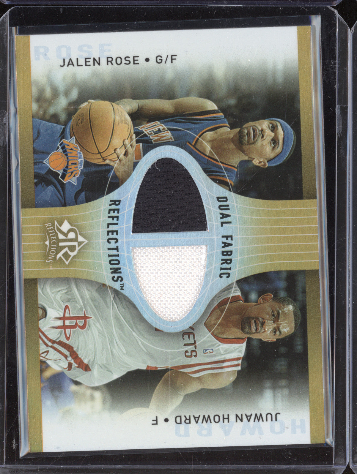 Jalen Rose Juwan Howard 2006-07 Upper Deck Reflections Dual Fabric Jersey 74/100