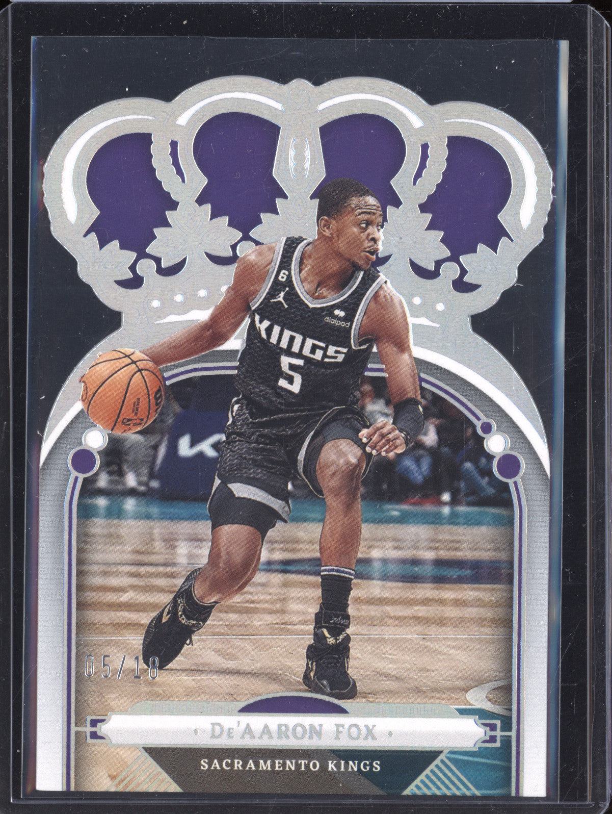 De'Aaron Fox 2022-23 Panini Crown Royale 22 Asia Silver 5/18