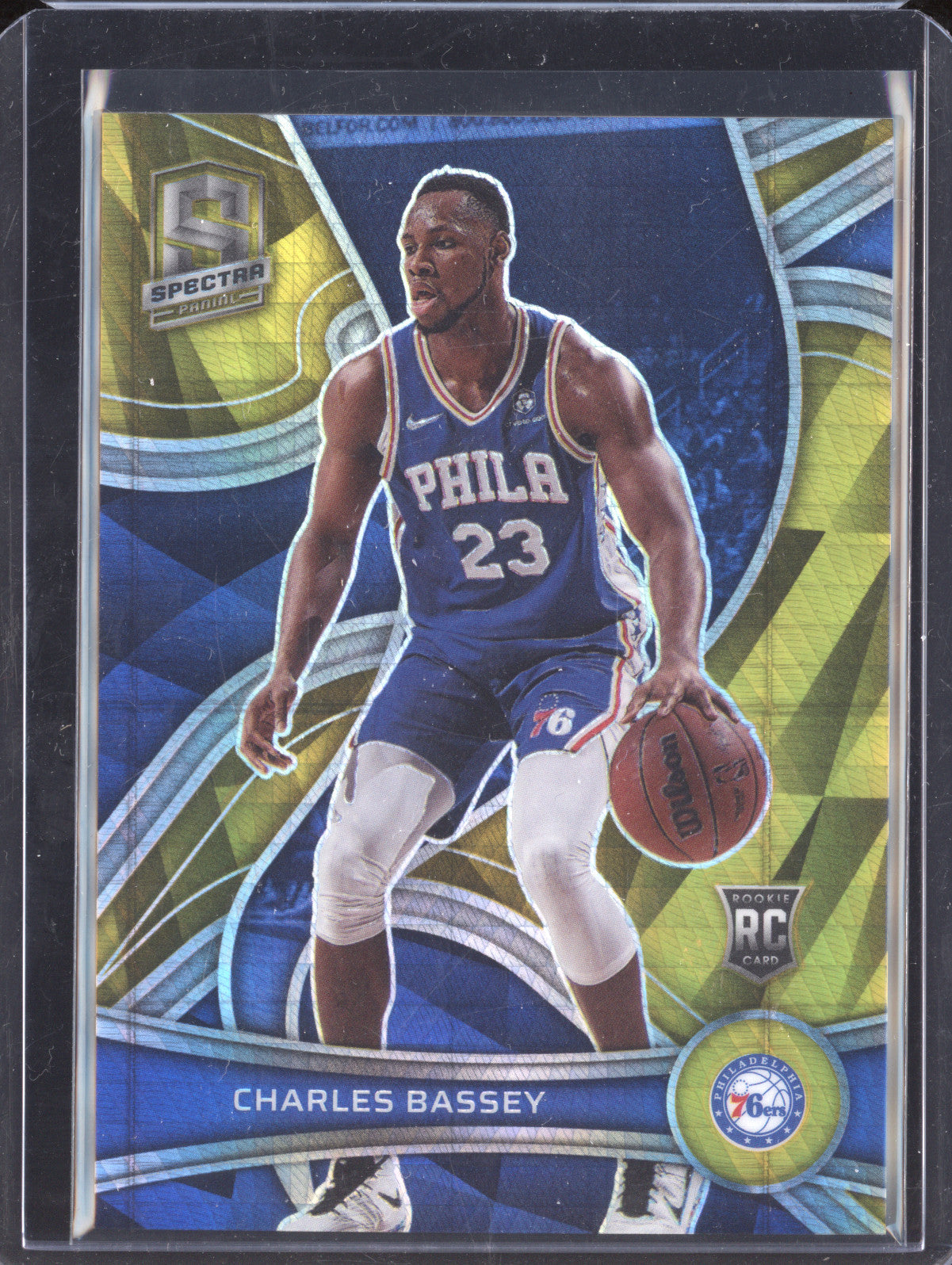 Charles Bassey 2021-22 Panini Spectra 145 Gold Asia RC 2/10
