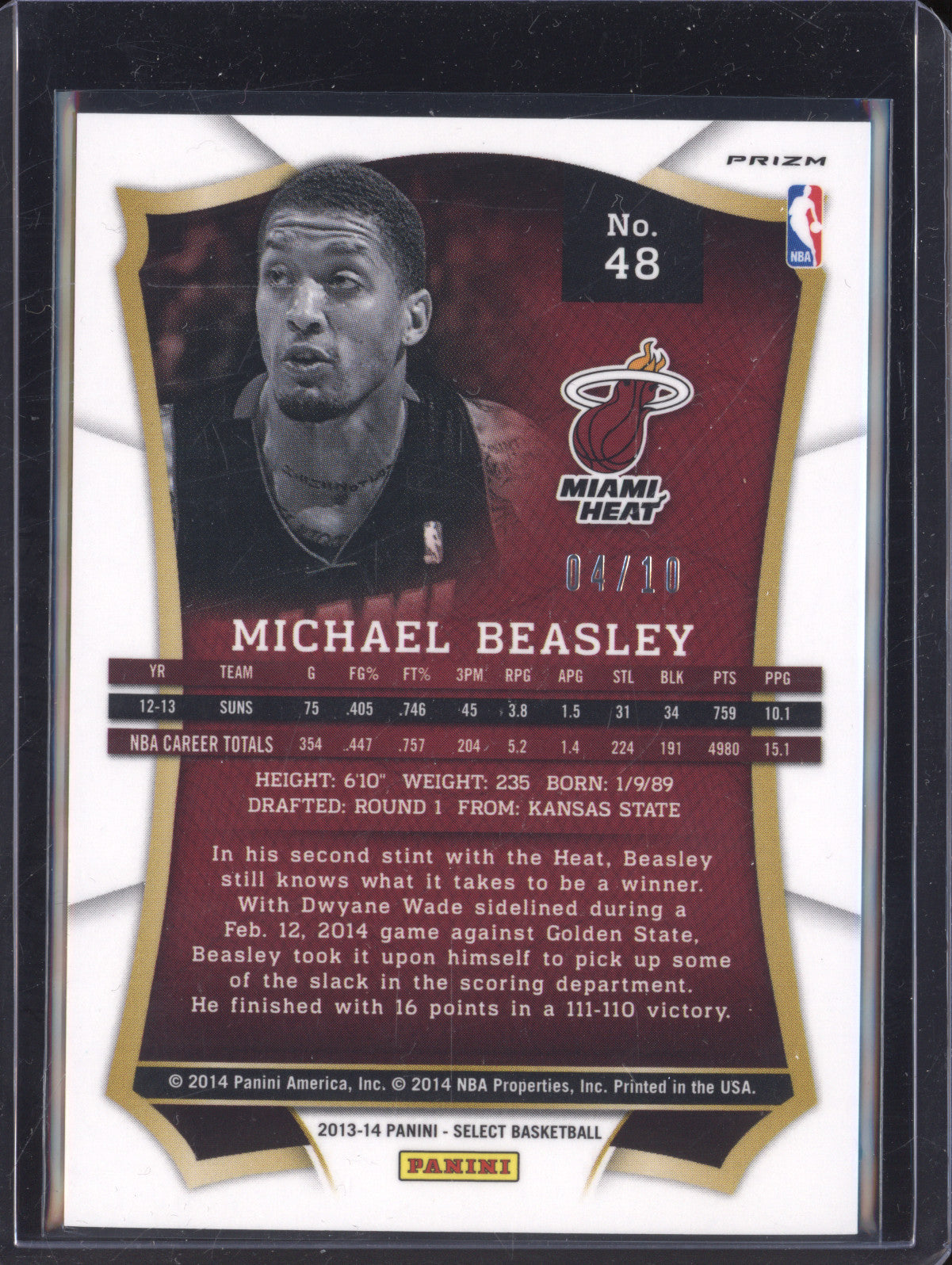 Michael Beasley 2013-14 Panini Select 48 Gold 4/10