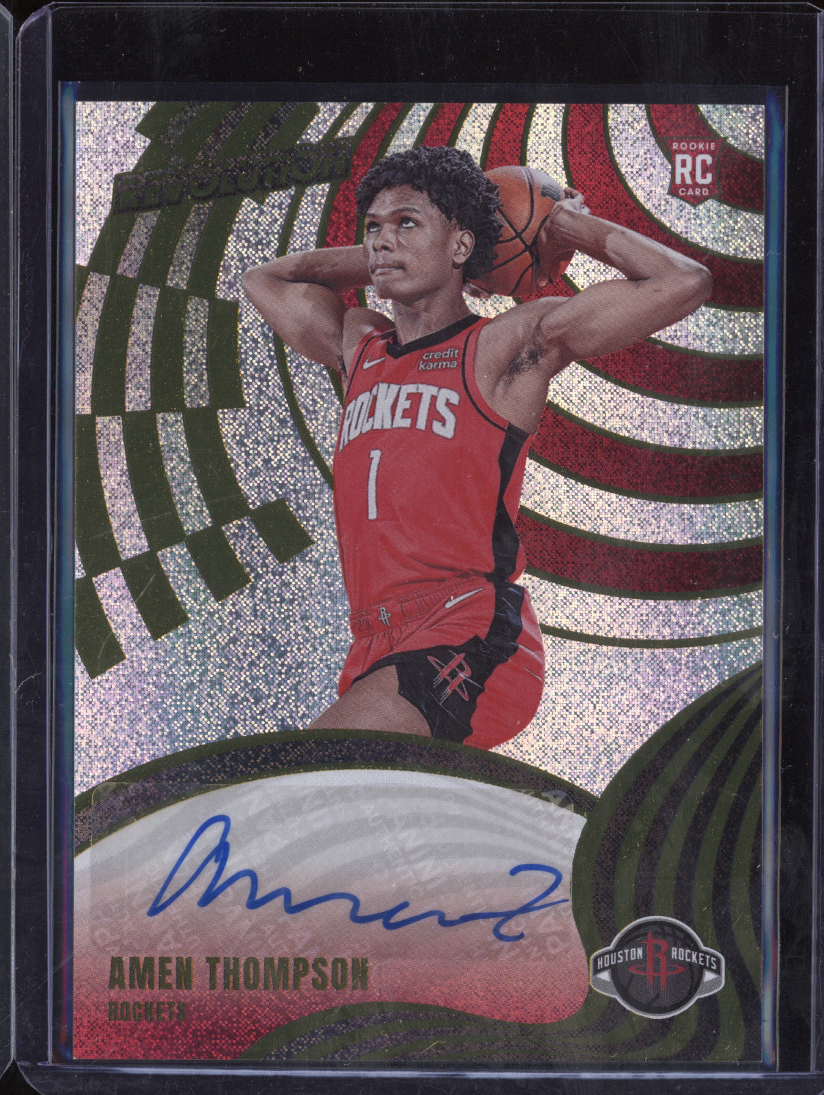 Amen Thompson 2023-24 Panini Revolution RA-ATR Autograph RC