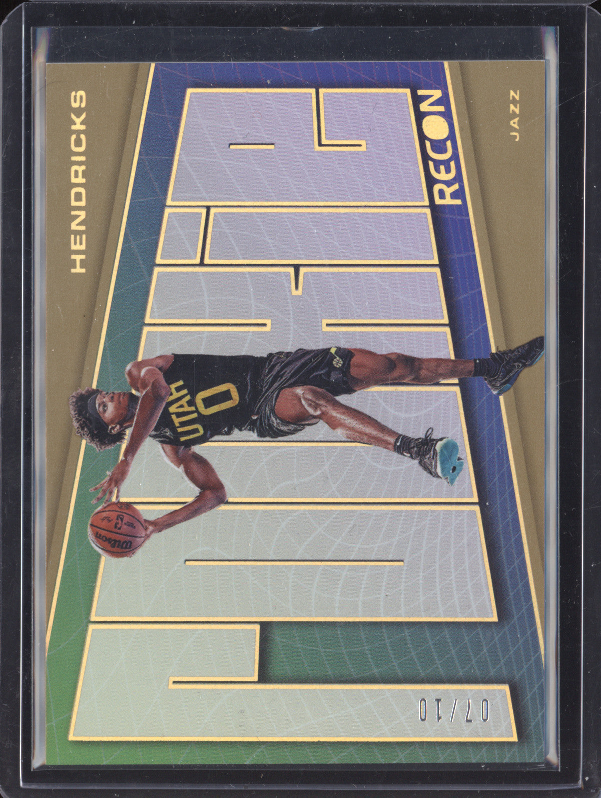 Taylor Hendricks 2023-24 Panini Recon 9 Rookie Recon Gold RC 7/10