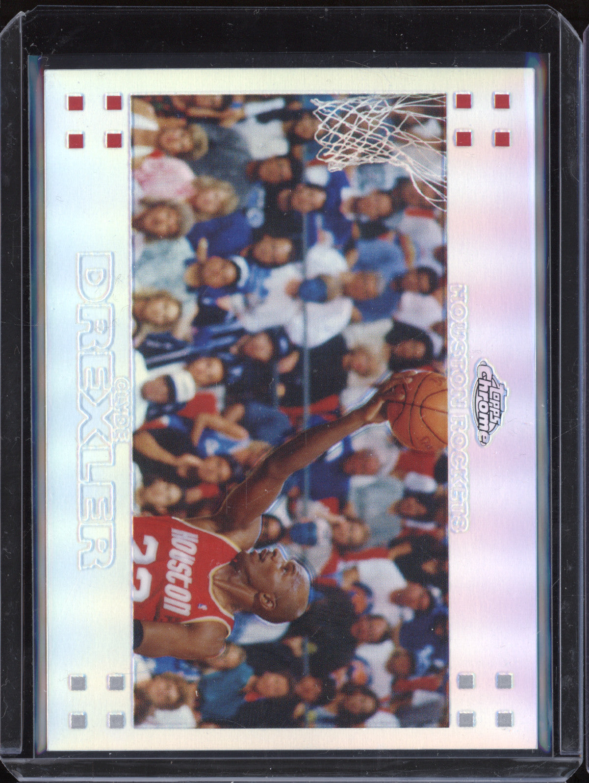 Clyde Drexler 2008 Topps Chrome 85 Refractor 427/999