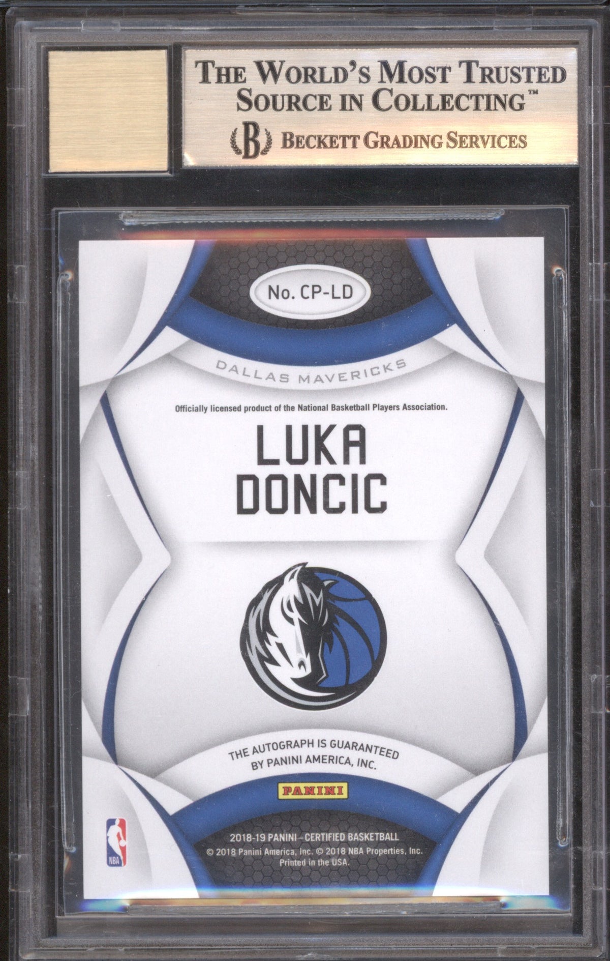 Luka Dončić 2018 Mirror Green Certified potenital BGS 9.5 Auto 10 /5