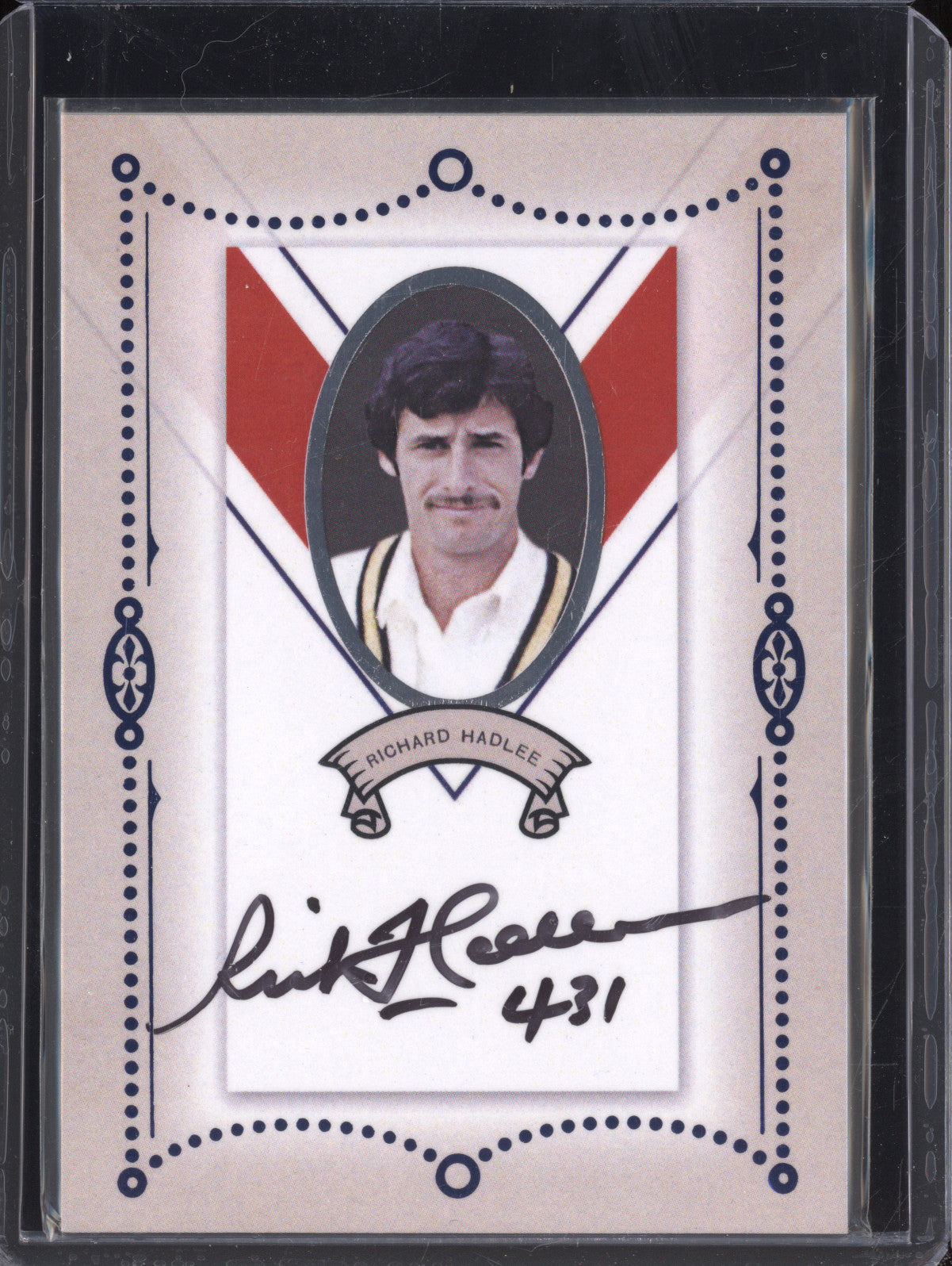 Richard Hadlee 2024 Futera Vintage Cricket CCA04 Carreras Autograph 3/5