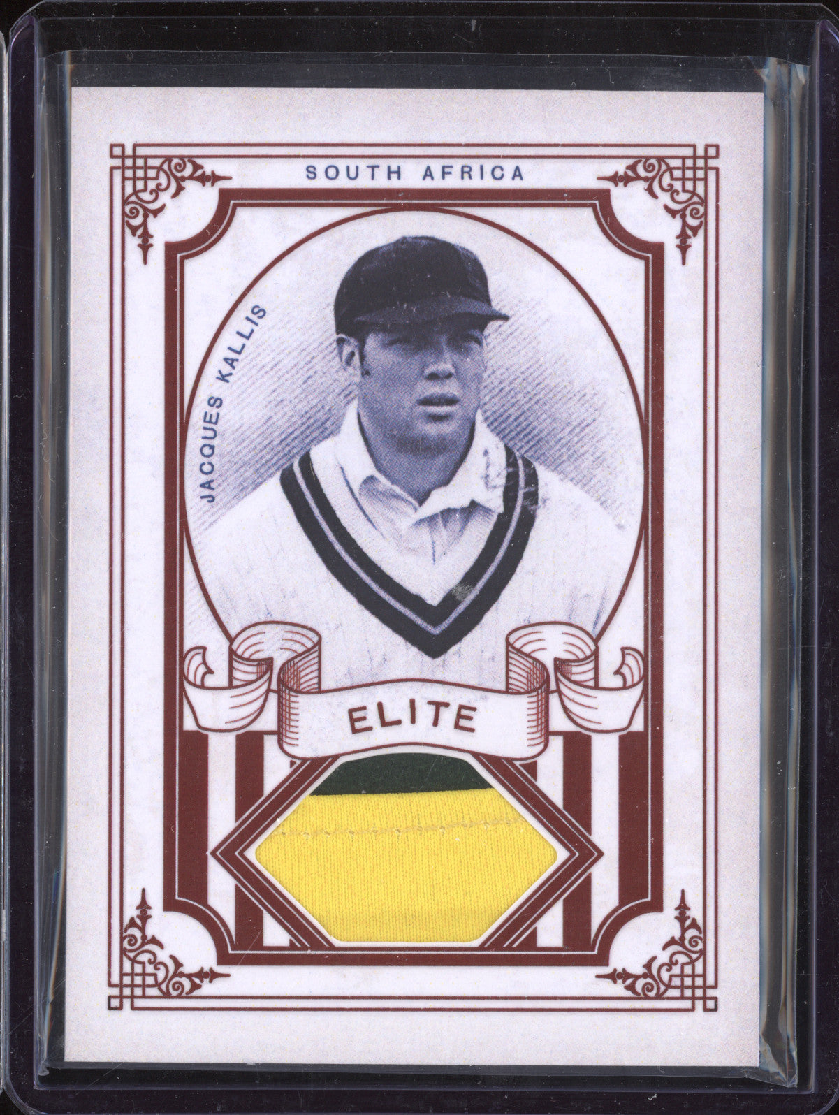 Jacques Kallis 2024 Futera Vintage Cricket ELC07 Elite Memorabilia 4/4