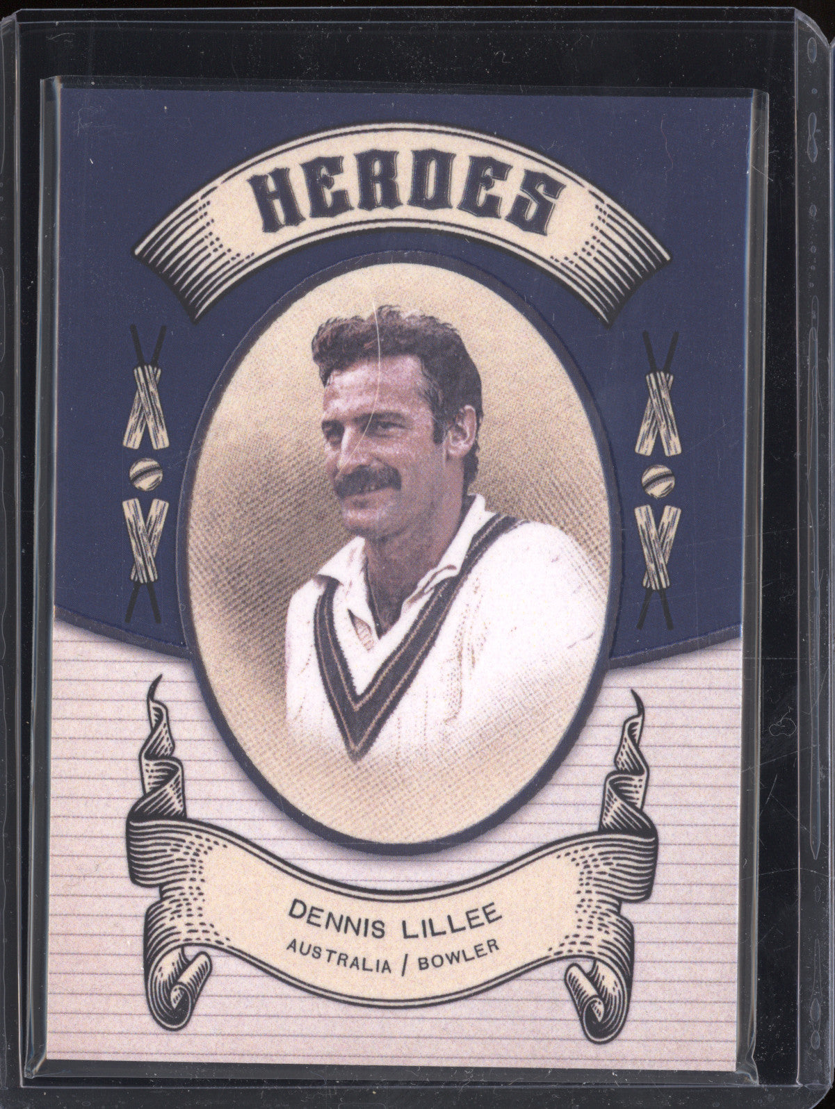 Dennis Lillee 2024 Futera Vintage Cricket VC06 Heroes 3/9