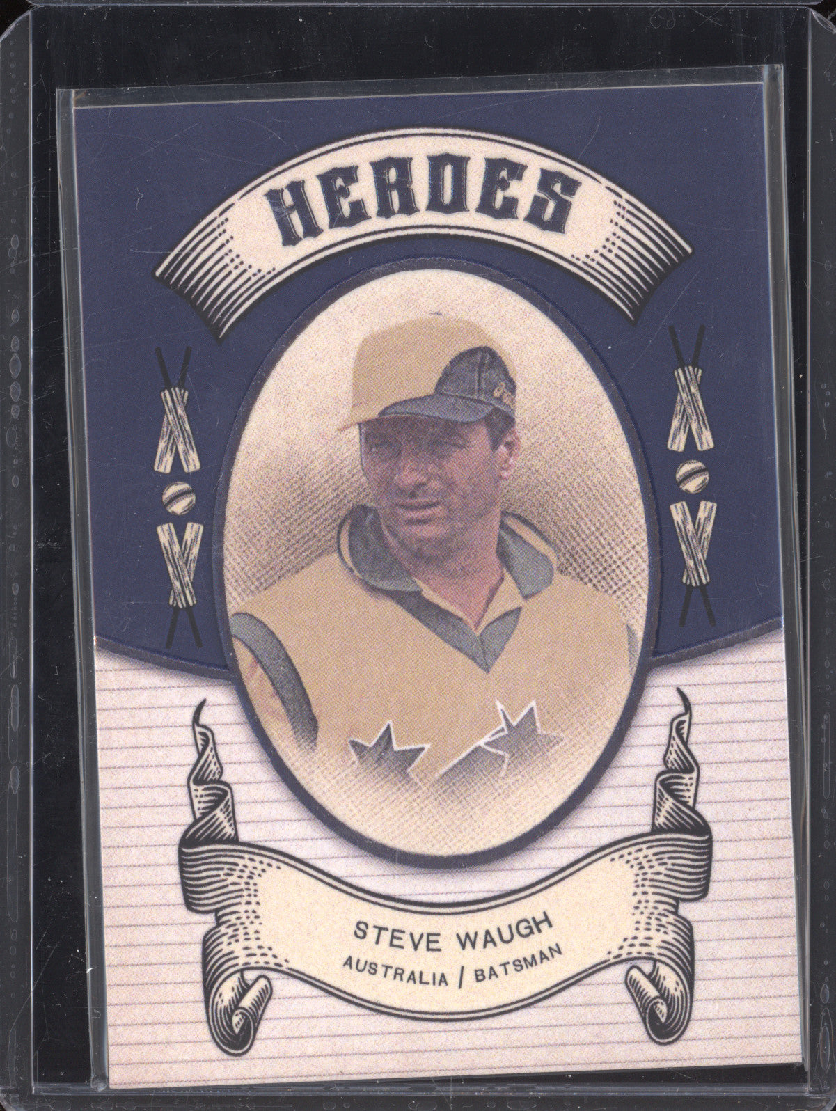 Steve Waugh 2024 Futera Vintage Cricket VC23 Heroes 4/9