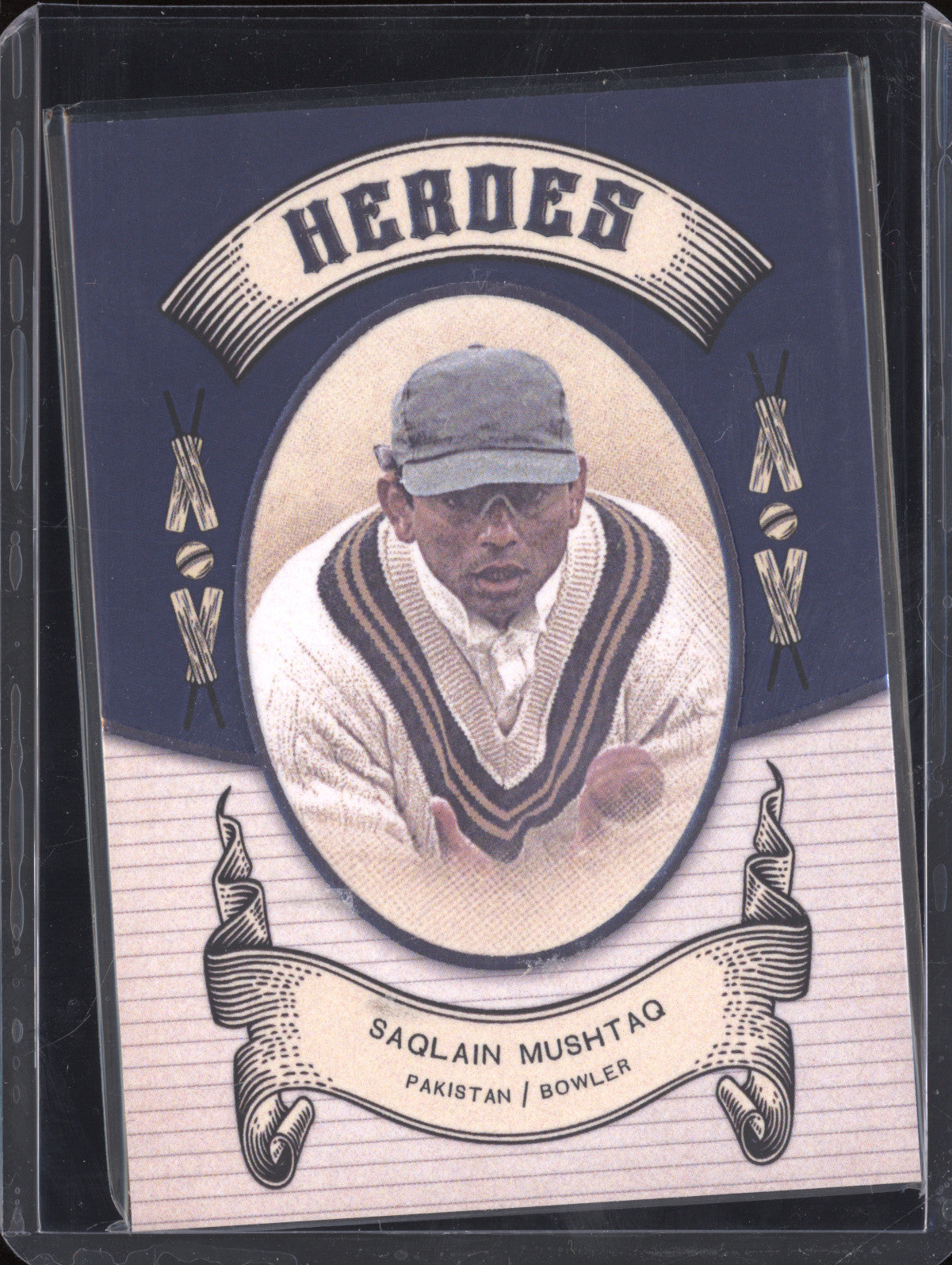 Saqlain Mushtaq 2024 Futera Vintage Cricket VC25 Heroes 5/9