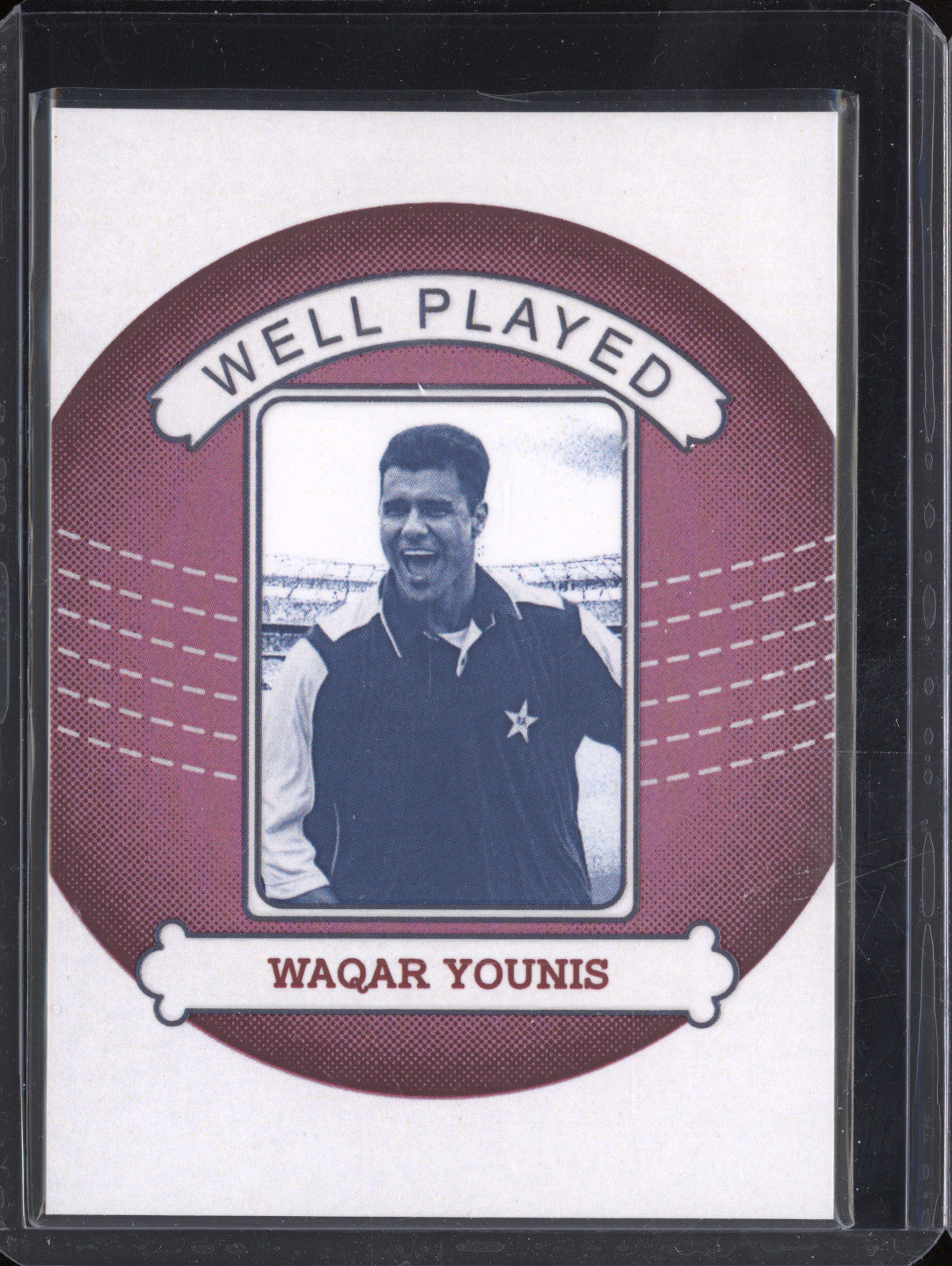 Waqar Young 2024 Futera Vintage Cricket WP11 Well Played 3/5