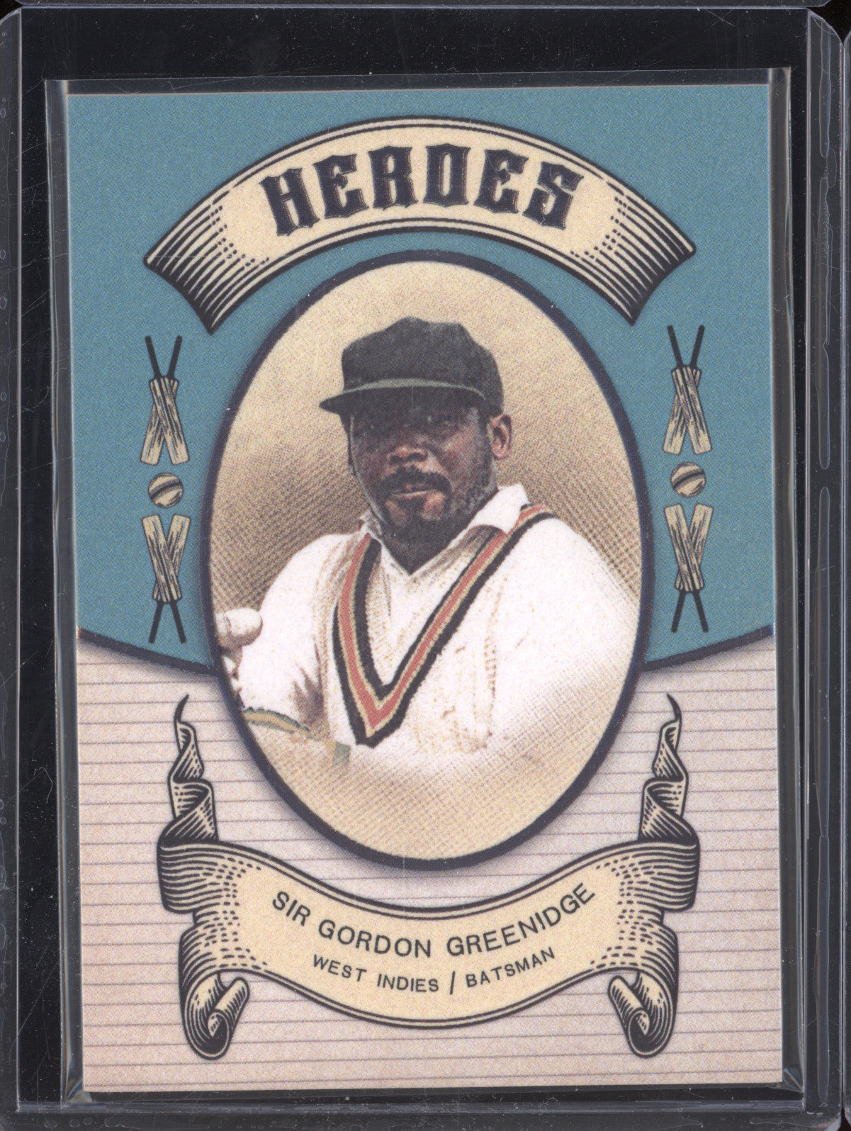 Sir Gordan Greenidge 2024 Futera Vintage Cricket VC13 Heroes 50/250