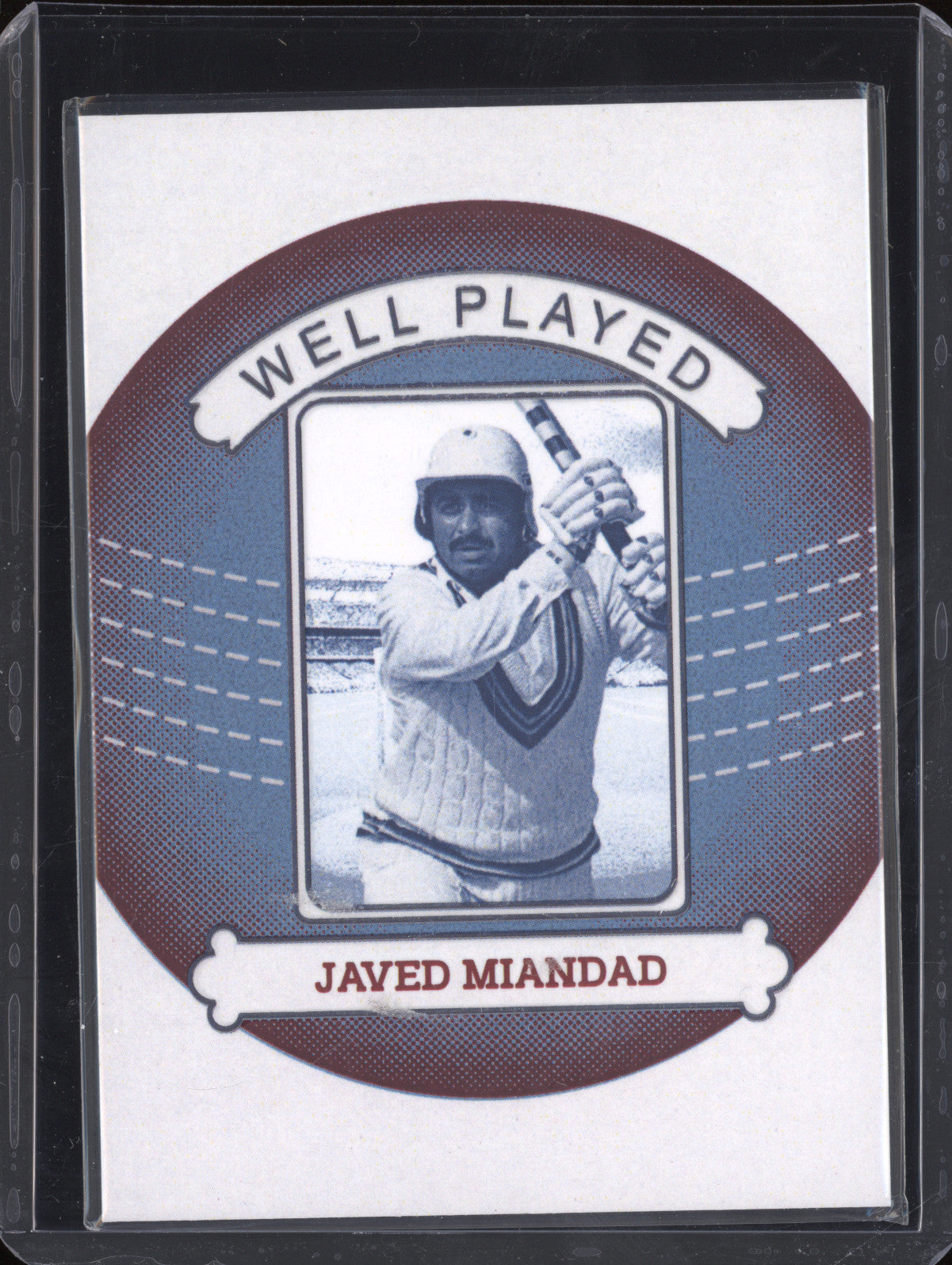 Javed Miandad 2024 Futera Vintage Cricket WP28 Well Played 3/7