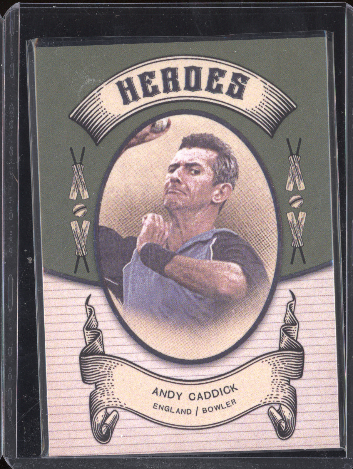 Andy Caddick 2024 Futera Vintage Cricket VC18 Heroes 16/21