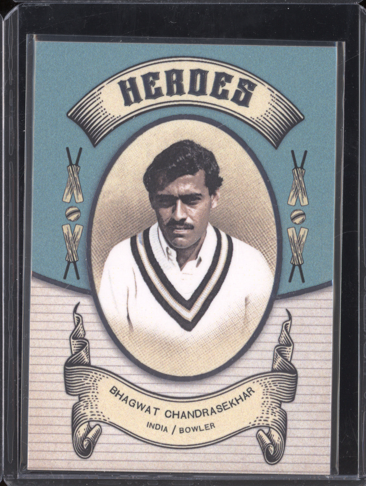 Bhagwat Chandrasekhar 2024 Futera Vintage Cricket VC31 Heroes 134/250