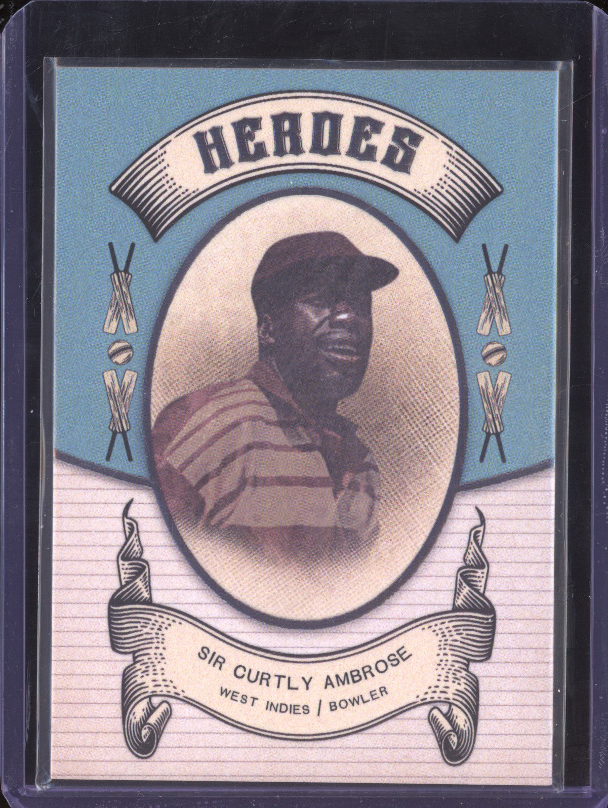 Sir Curtly Ambrose 2024 Futera Vintage Cricket VC09 Heroes 131/250