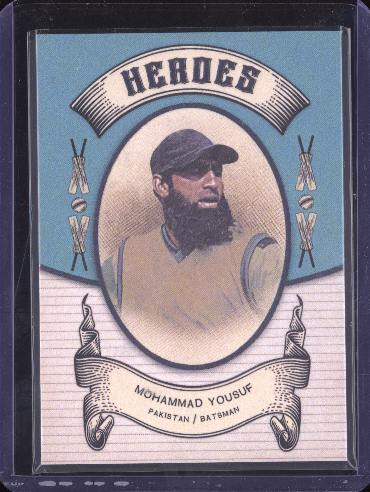 Mohammad Yousuf 2024 Futera Vintage Cricket VC26 Heroes 18/250