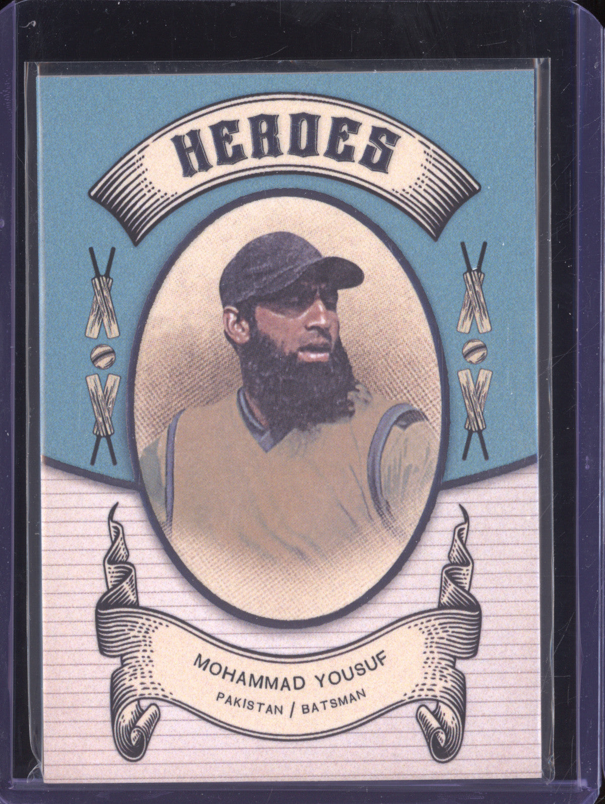 Mohammad Yousuf 2024 Futera Vintage Cricket VC26 Heroes 112/250