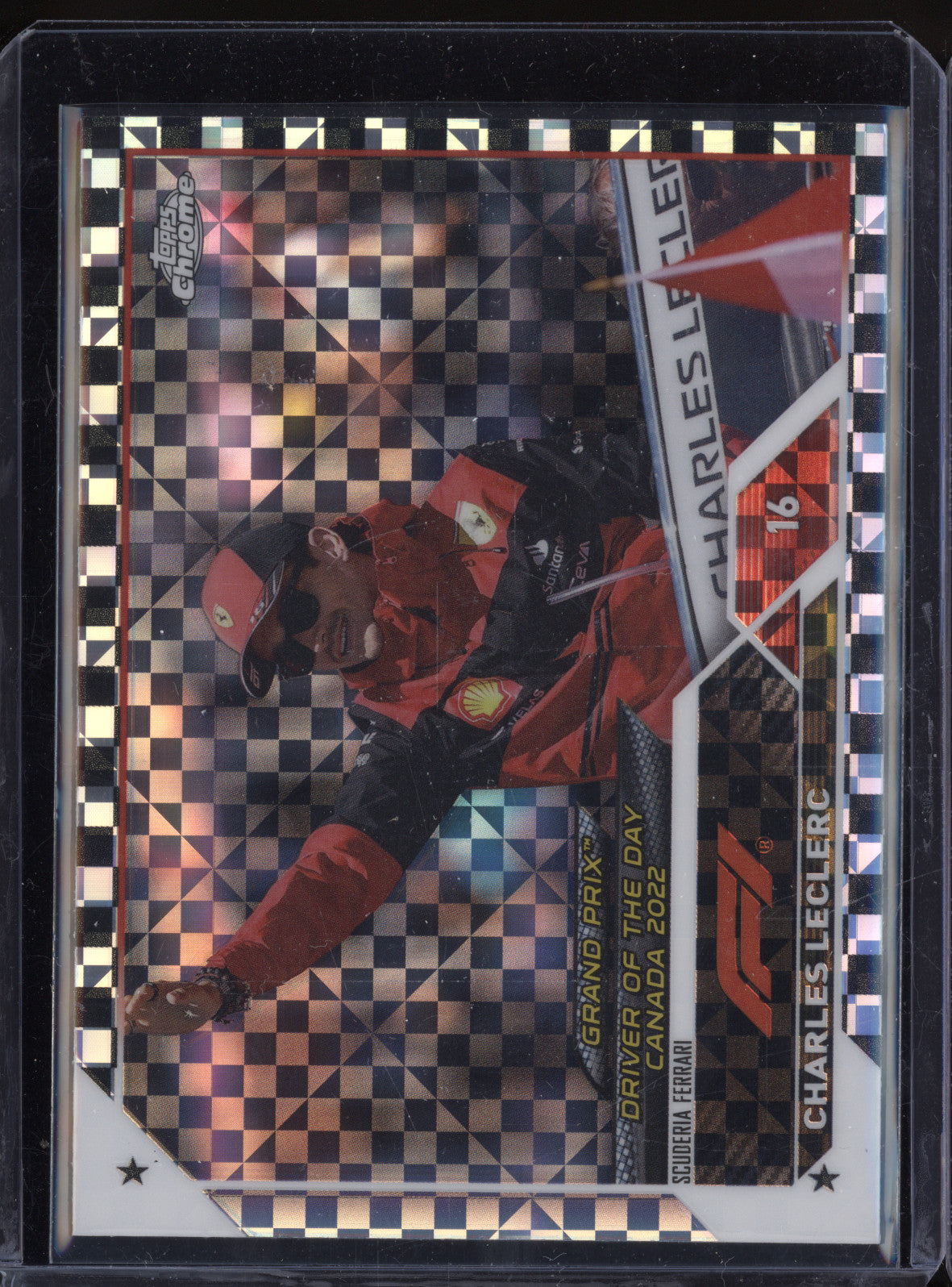 Charles Leclerc 2023 Topps Chrome F1 174 Checker Flag