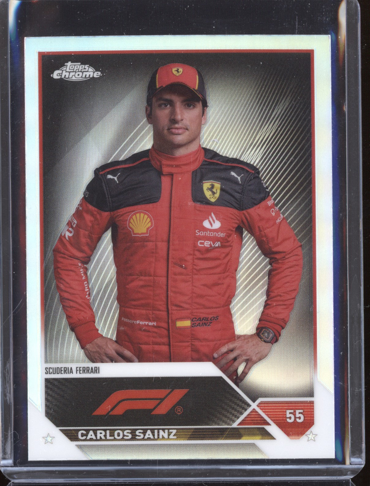 Carlos Sainz 2023 Topps Chrome Formula 1 17 Refractor