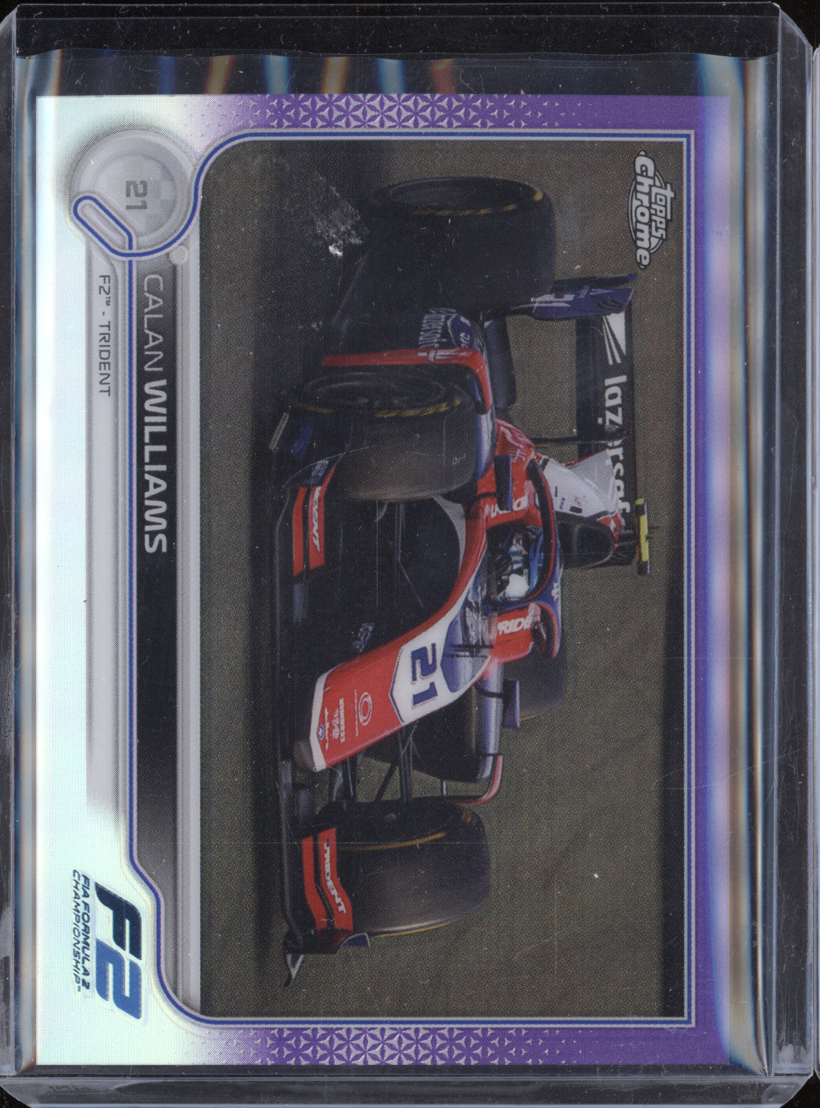 Calan Williams 2022 Topps Chrome F1 146 Purple 288/399