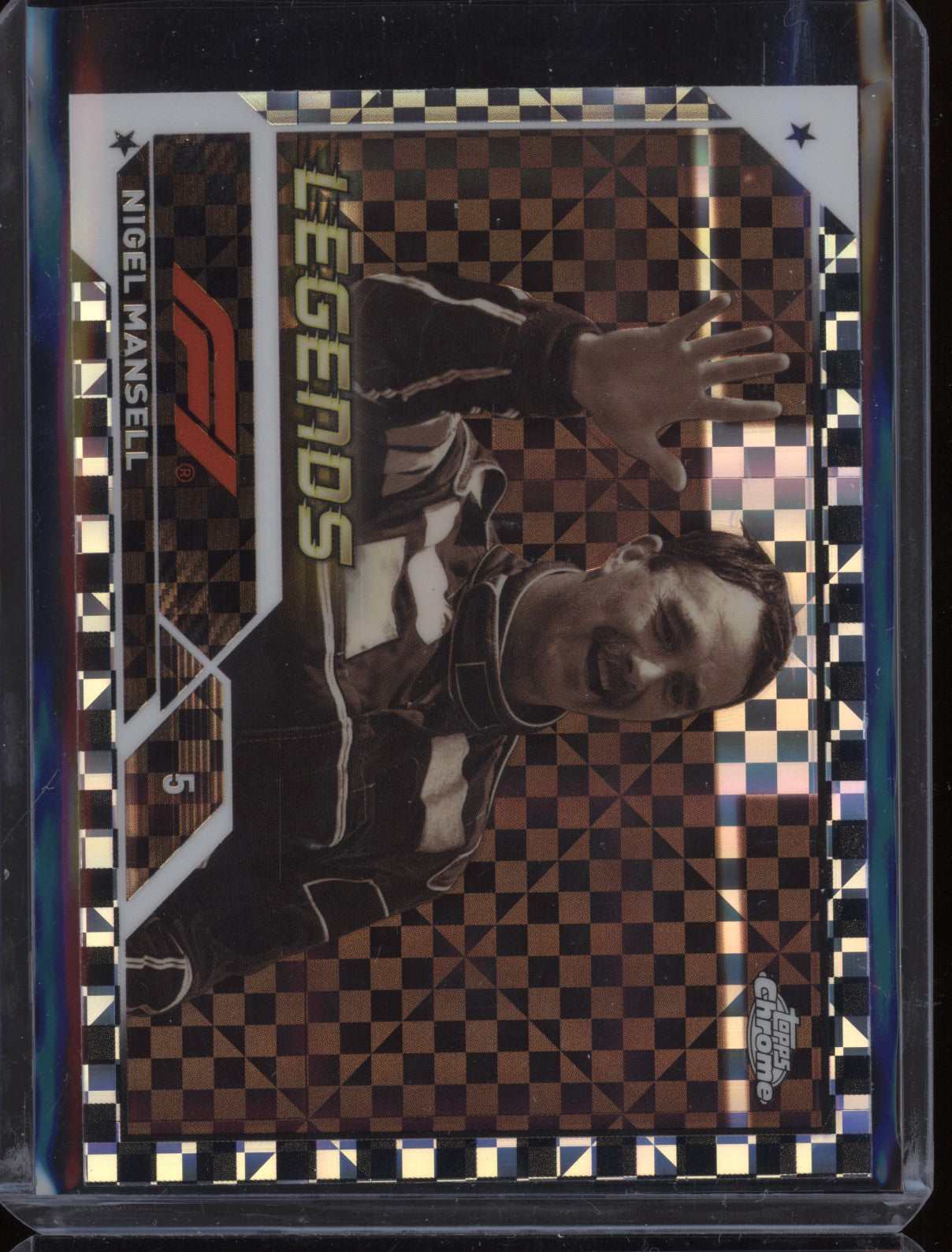 Nigel Mansell 2023 Topps Chrome Formula 1 197 Checker Flag