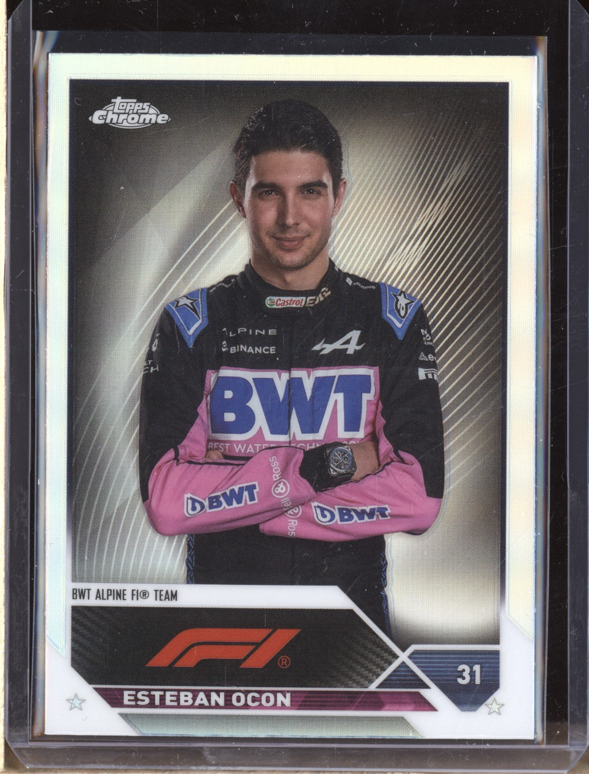 Esteban Ocon 2023 Topps Chrome Formula 1 29 Refractor