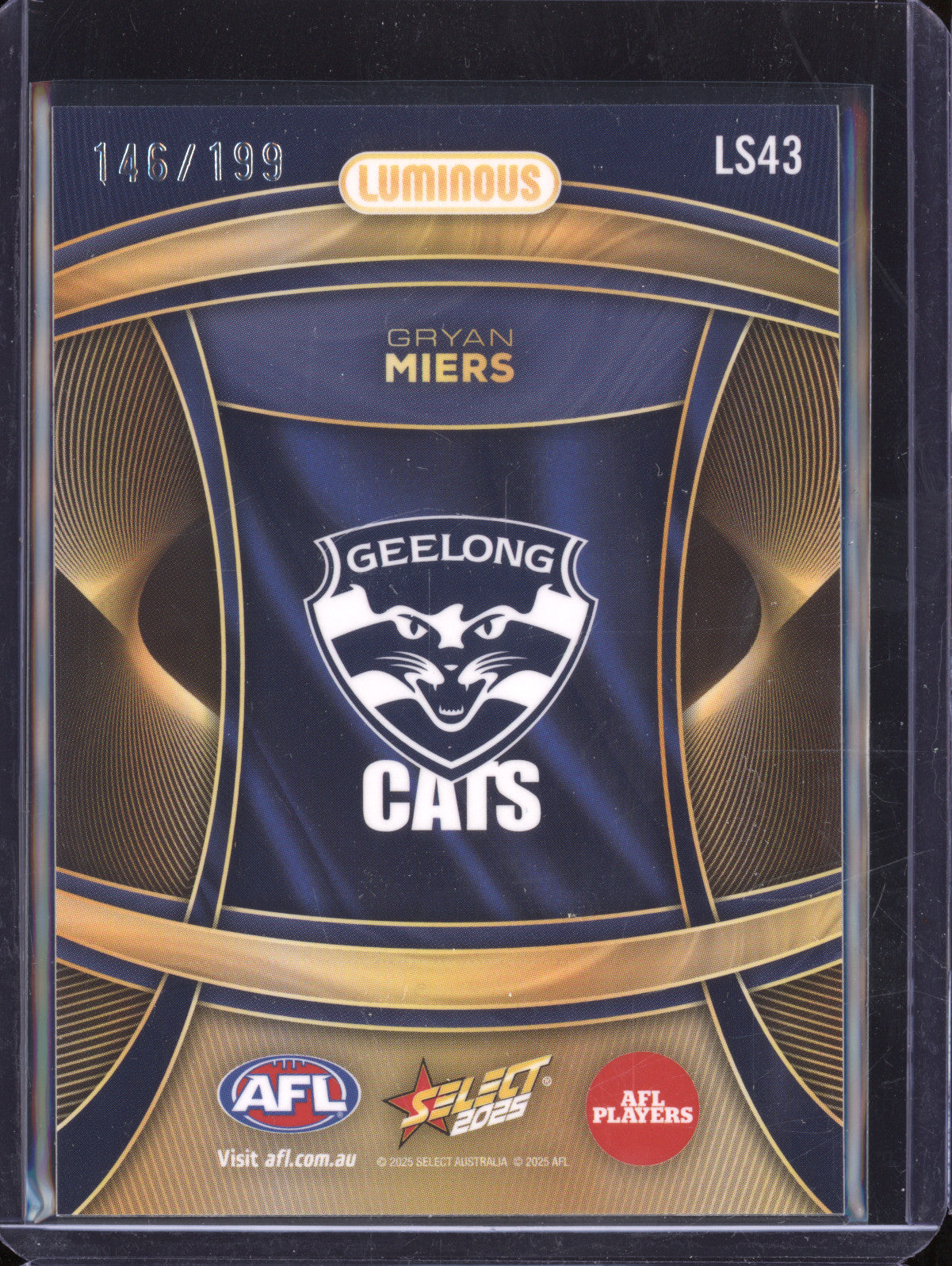 Gryan Miers 2025 Select Footy Stars LS43 Luminous Superstar 146/199