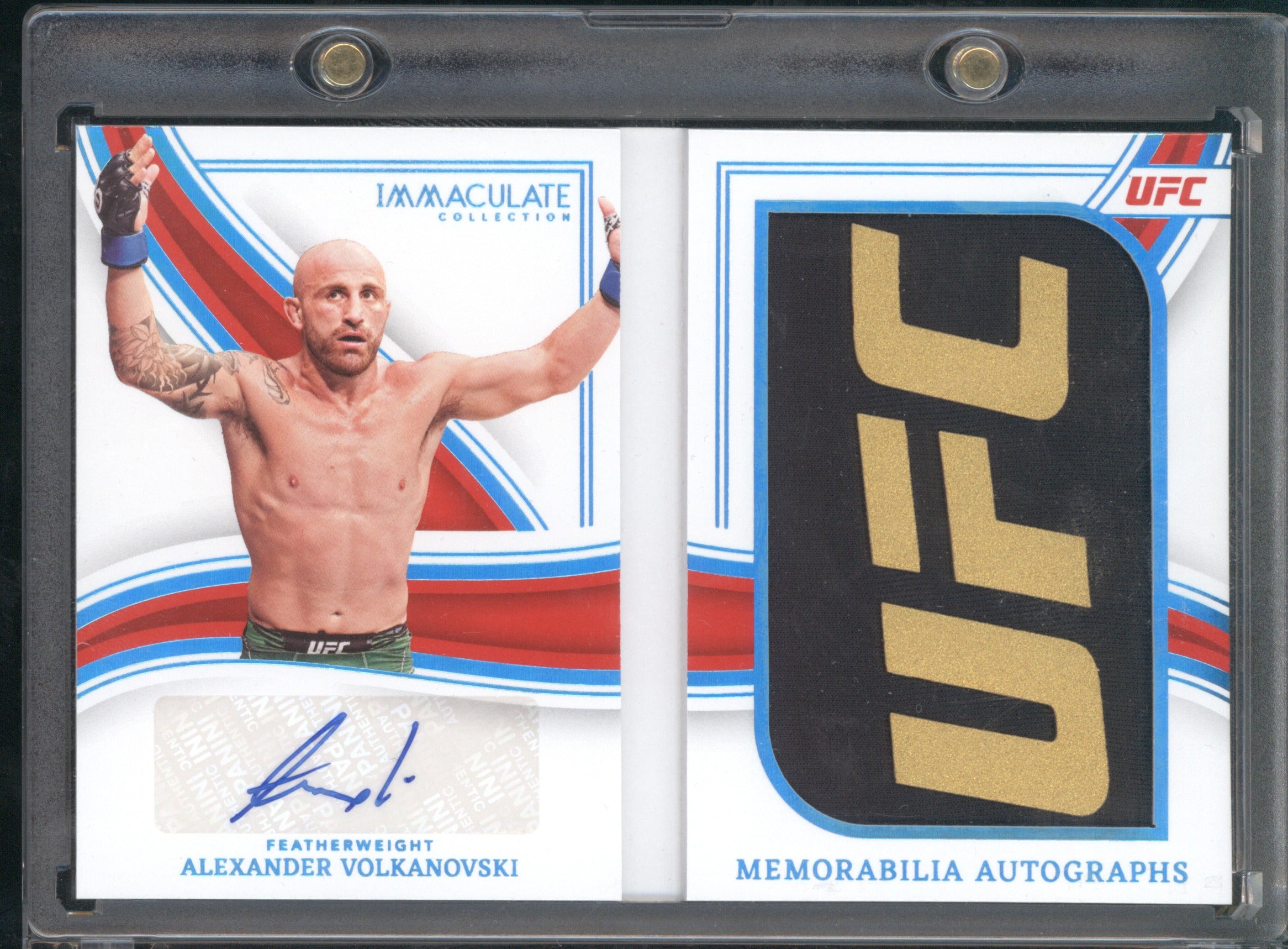 Alexander Volkanovski 2023 Panini Immaculate #MAB-AVK Memorabilia Auto Booklet