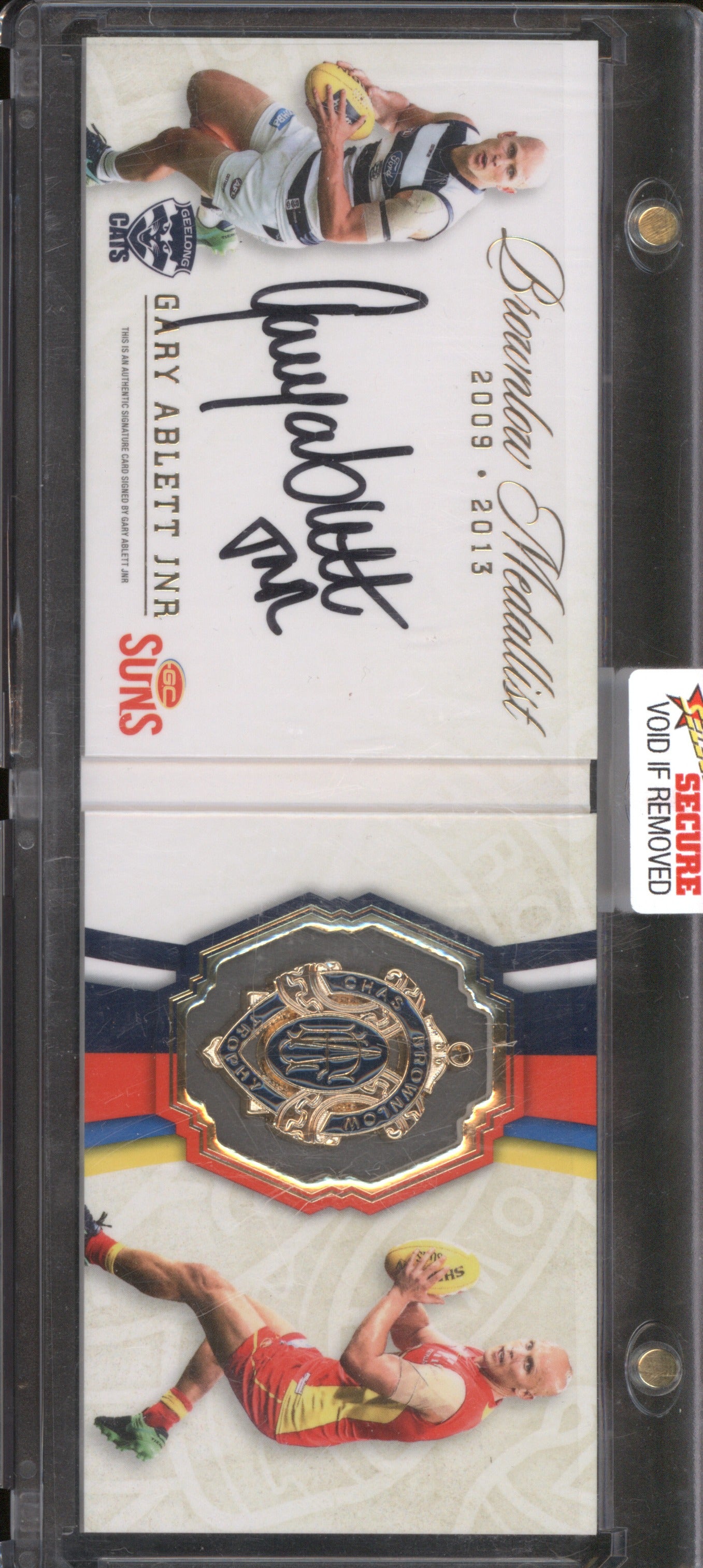 2024 Select Brownlow Medallist 2009 2013 Gary Ablett Jnr Signature Booklet