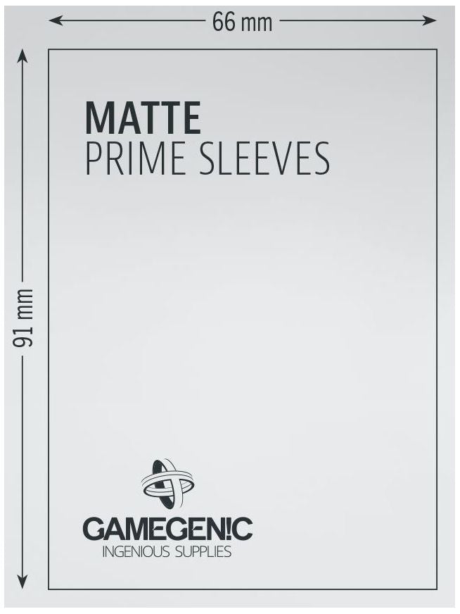 Gamegenic Matte Prime Card Sleeves Orange (66mm x 91mm) (100 Sleeves Per Pack)