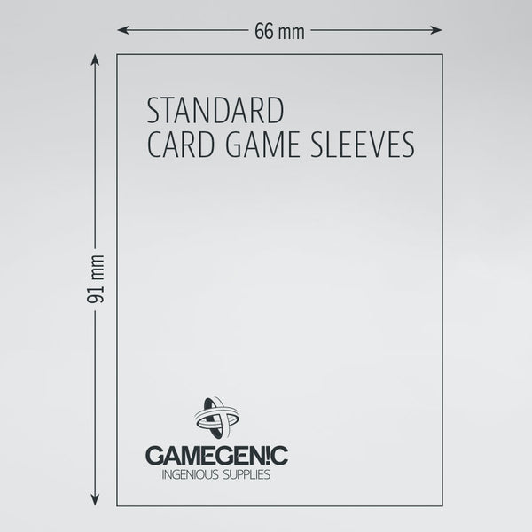 Gamegenic Prime Board Game Sleeves Value Pack - Standard Size (66mm x 91mm) (200 Sleeves per Pack)