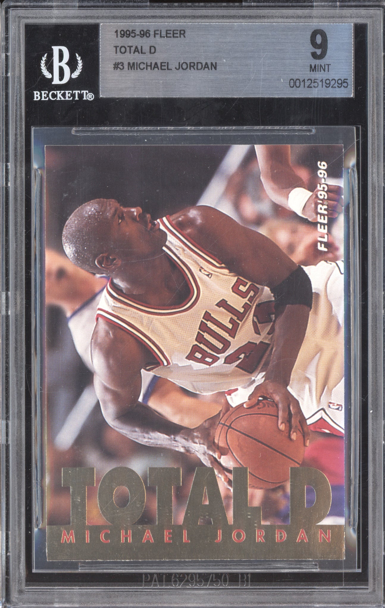 Michael Jordan 1995-96 Fleer 3 Total D BGS 9