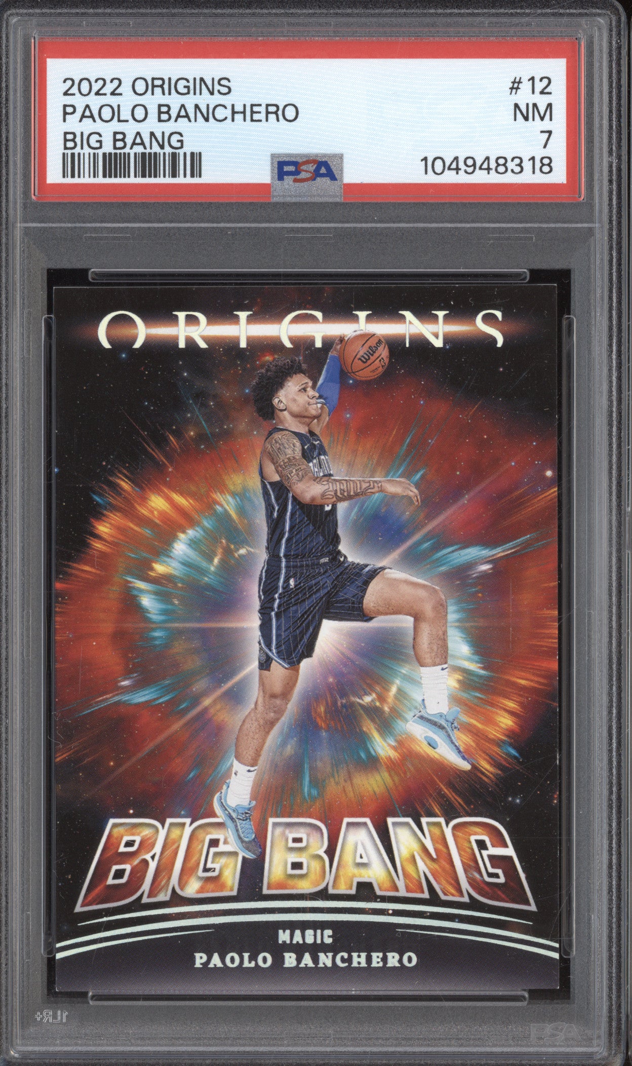 Paolo Banchero 2022-23 Panini Origins 12 Big Bang PSA 7