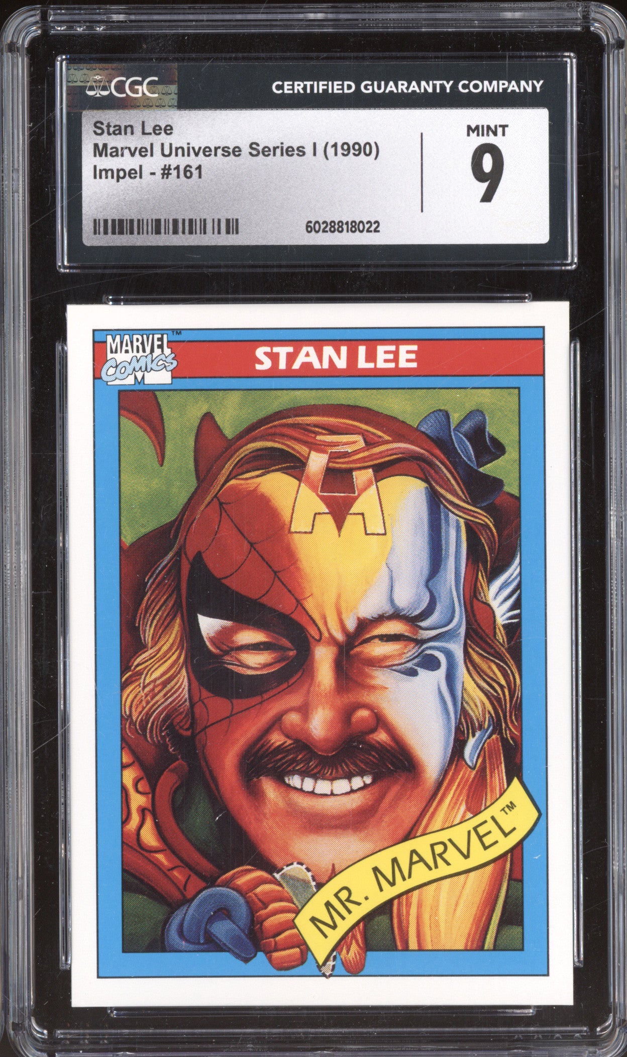 Stan Lee 1990 Marvel Marvel Universe 161 CGC 9
