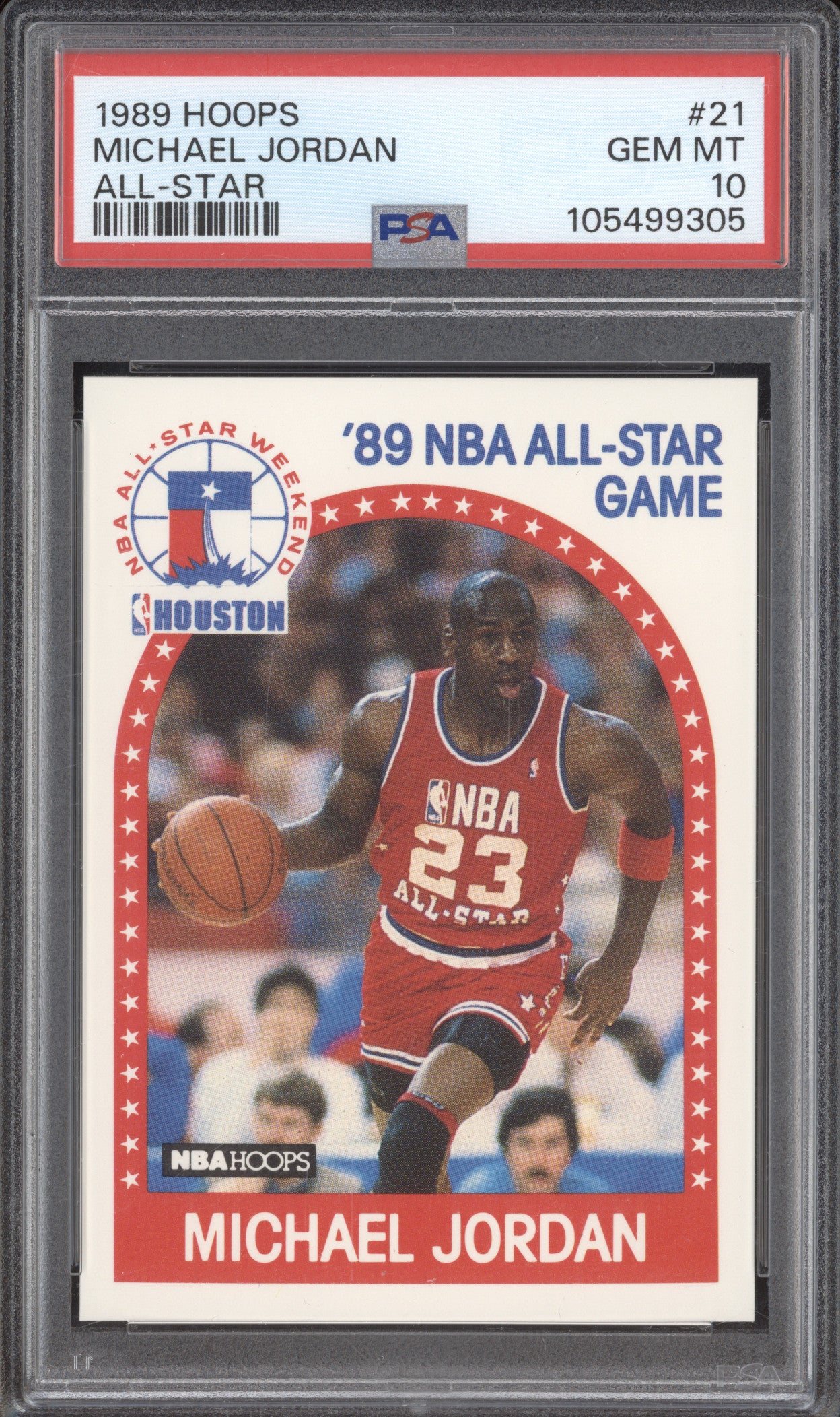 1989 Hoops 1989 Hoops 21 Michael Jordan PSA 10