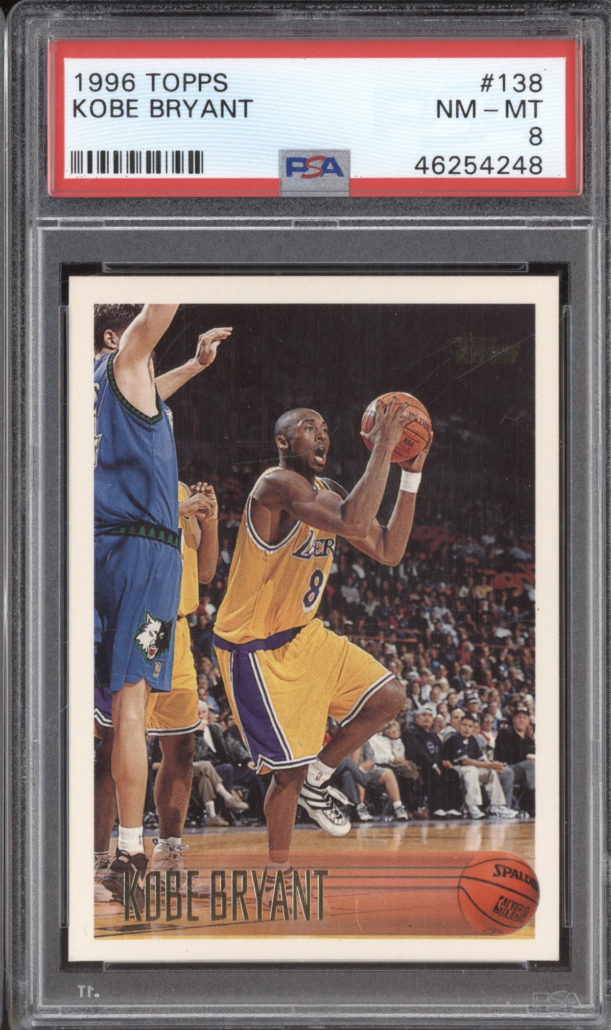 1996 Topps 138 Kobe Bryant RC PSA 8