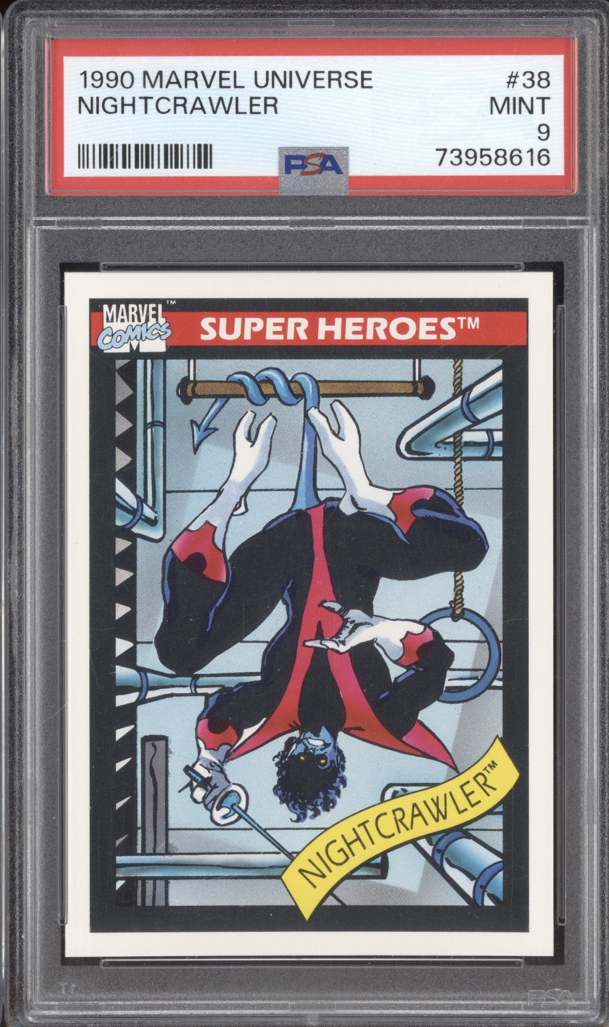 Nightcrawler 1990 Marvel Marvel Universe 38 PSA 9