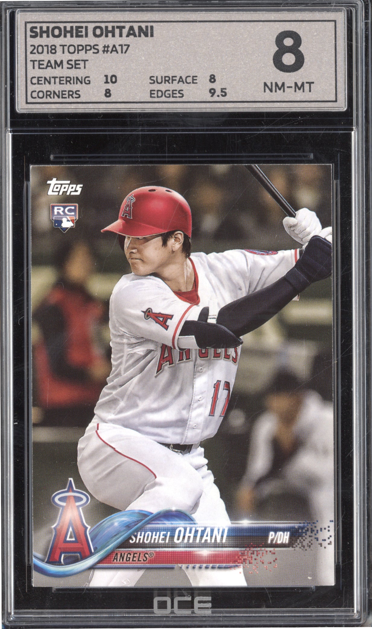 Shohei Ohtani 2018 Topps Team Set A-17 RC OCE 8