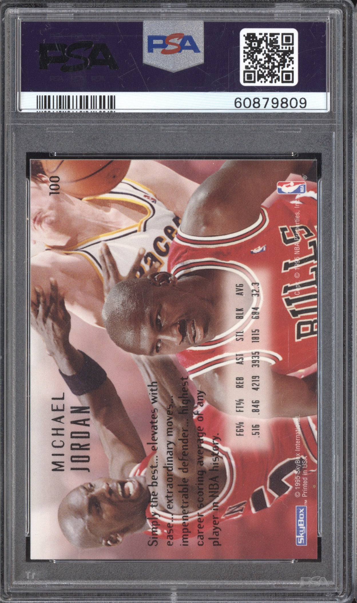 Michael Jordan 1994-95 Skybox Emotion 100 PSA 9