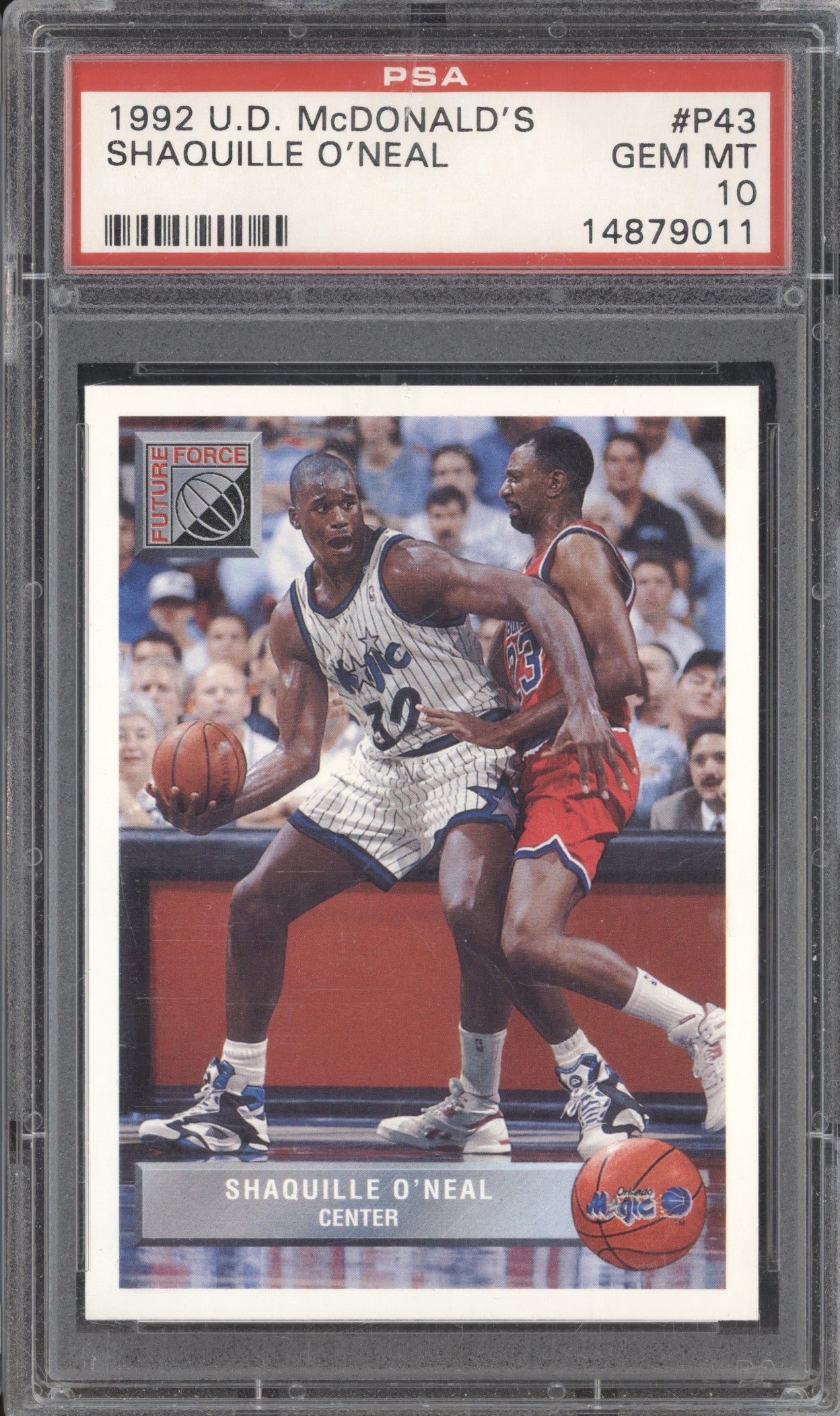 Shaquille O'Neal 1992-93 Upper Deck McDonald's P43 PSA 10