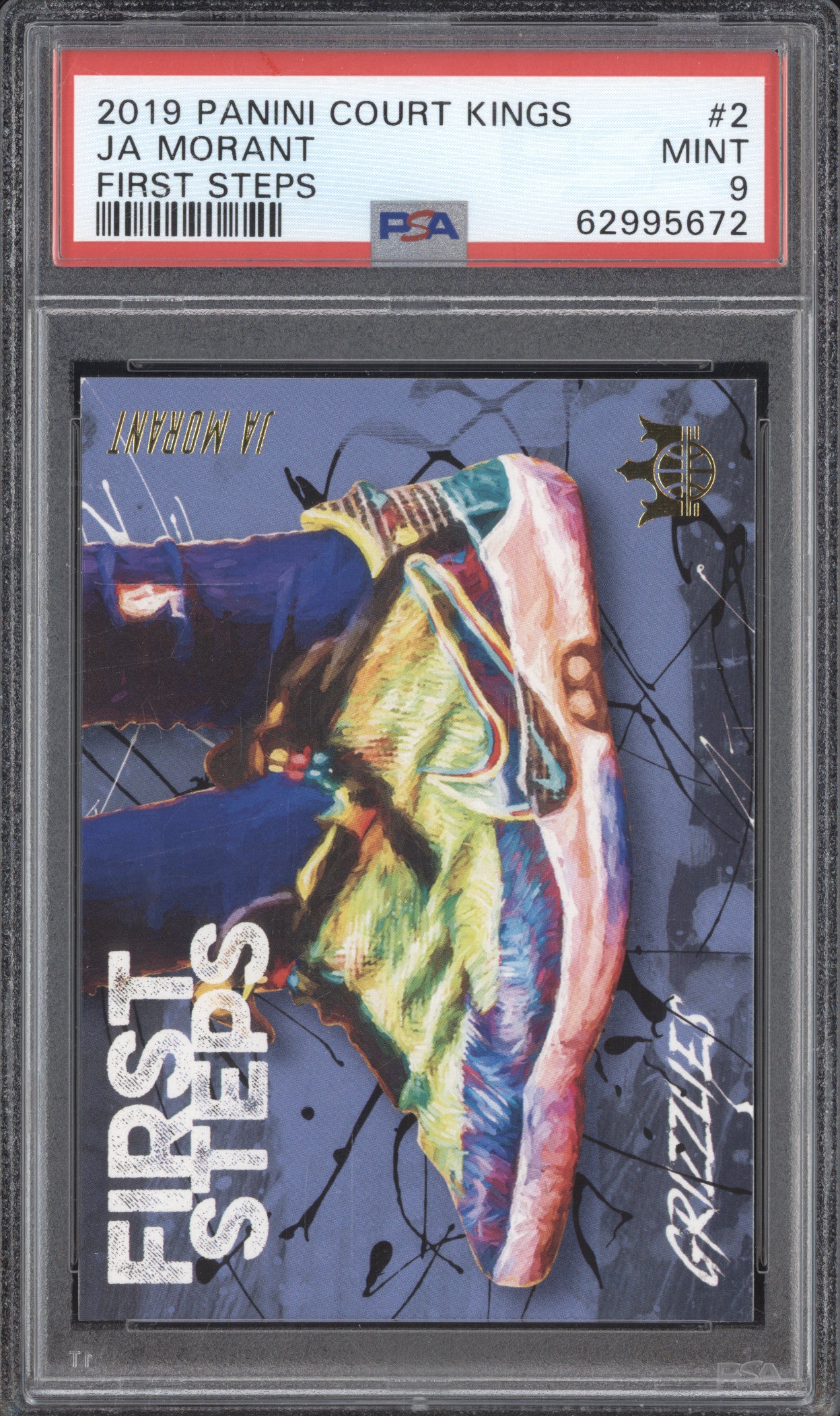 Ja Morant 2019-20 Panini Court Kings 2 First Steps RC PSA 9