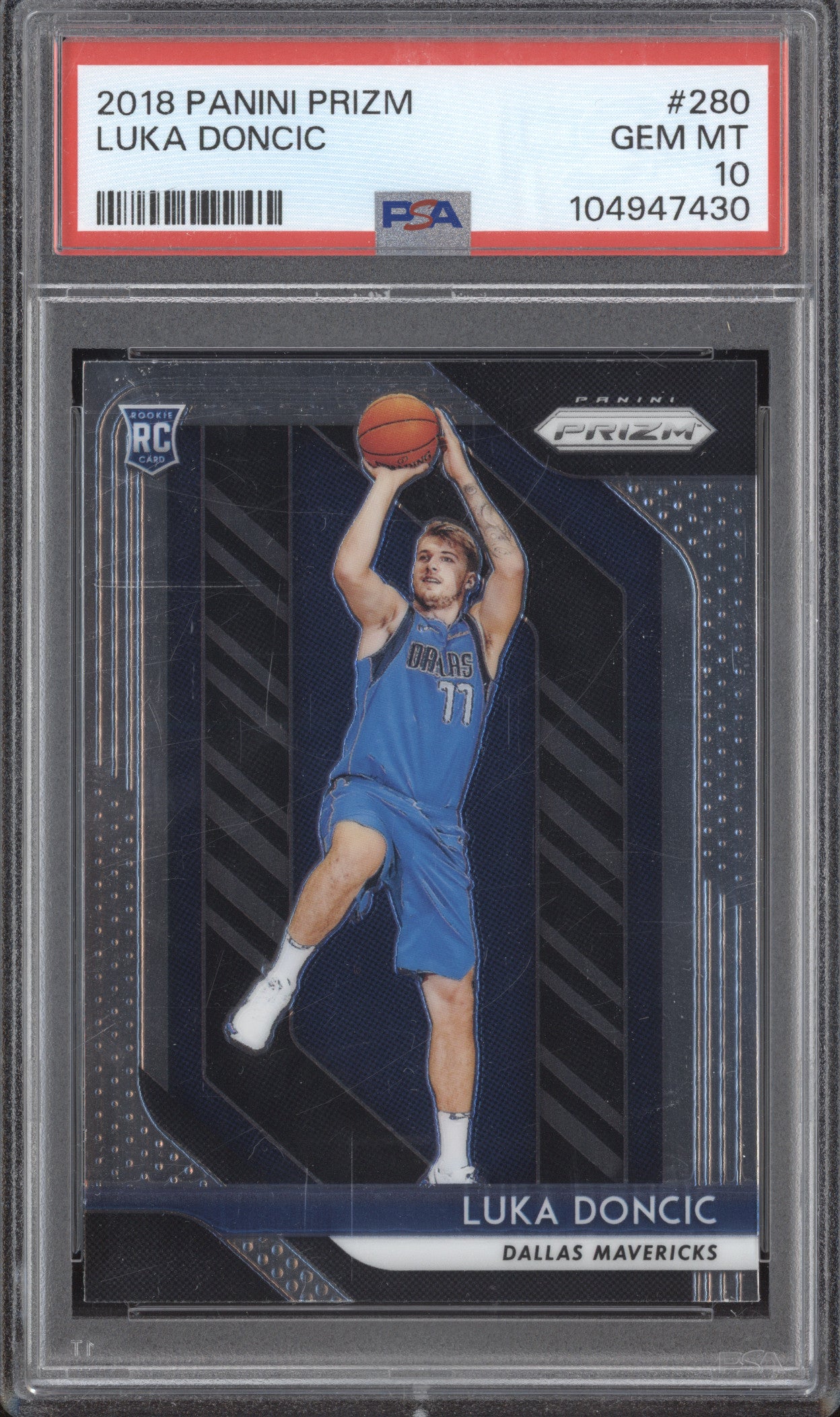 Luka Doncic 2018-19 Panini Prizm 280 RC PSA 10