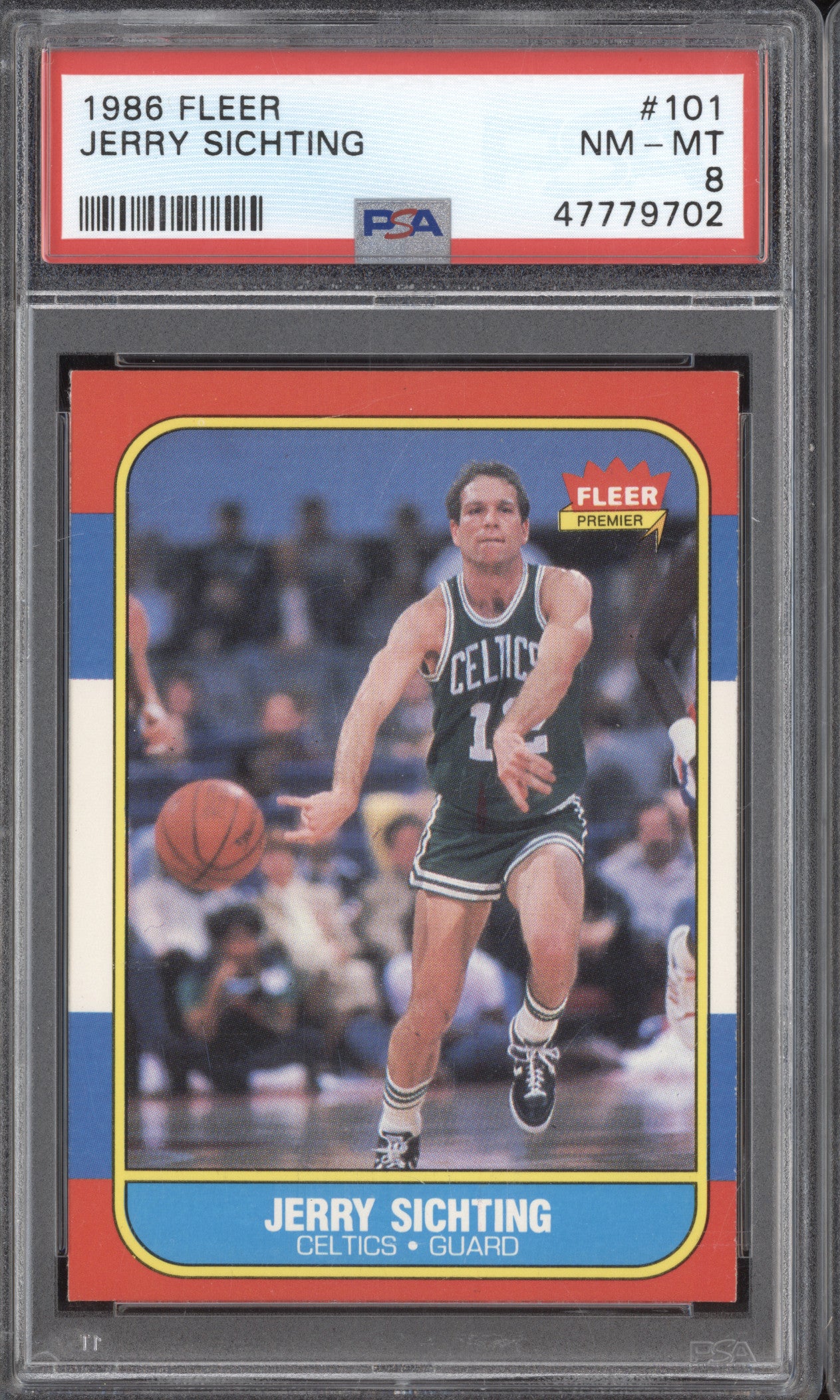 Jerry Sichting 1986-87 Fleer 101 PSA 8