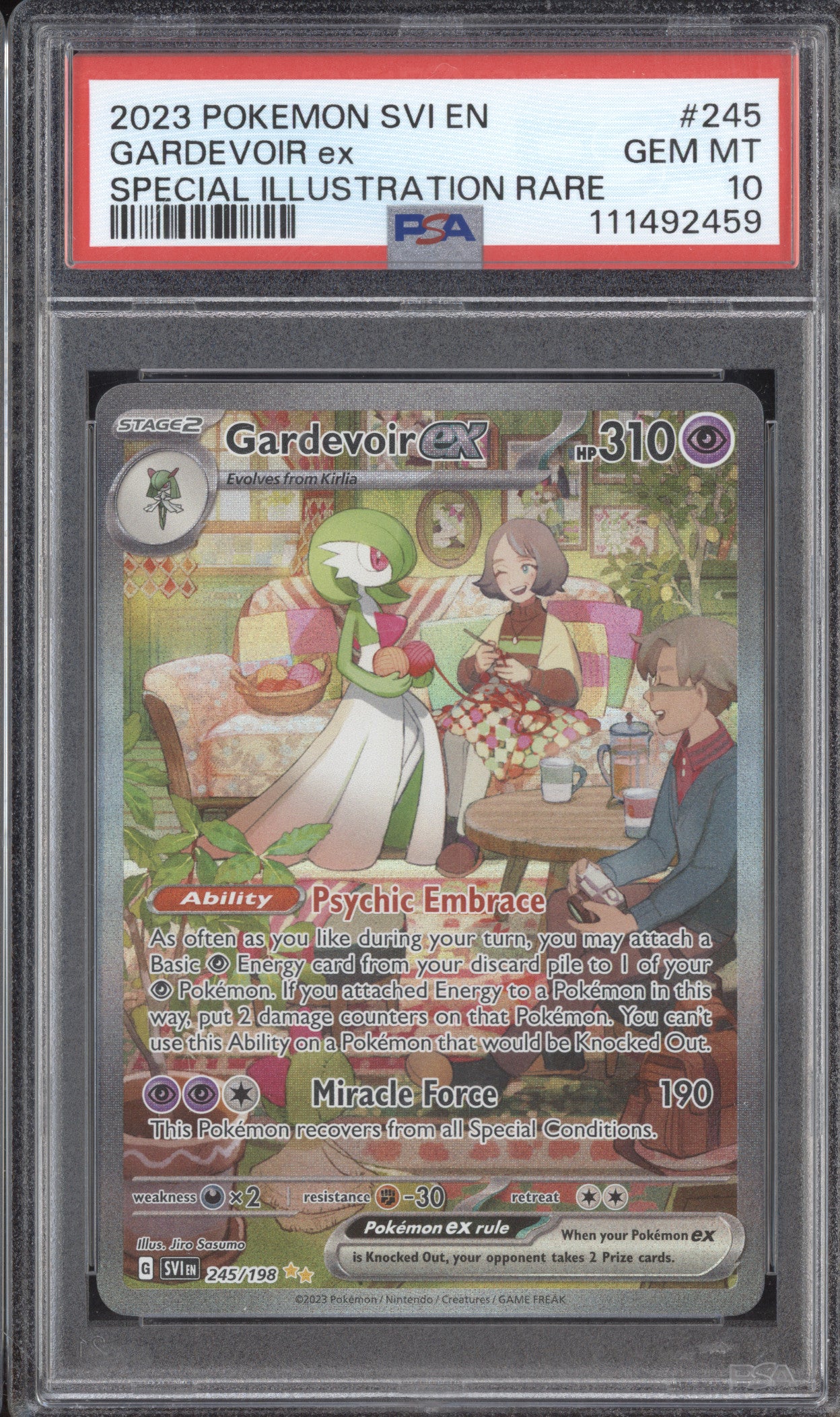 Gardevoir ex Pokemon Scarlet & Violet 245/198 Special Illustration Rare PSA 10