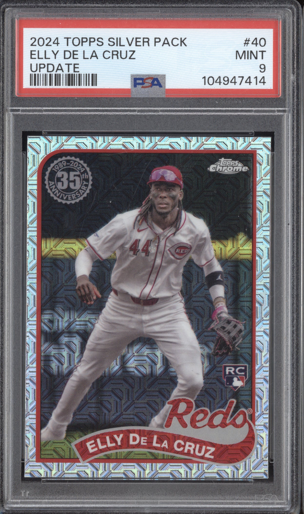Elly De La Cruz 2024 Topps Silver Pack T89CU-40 Update RC PSA 9