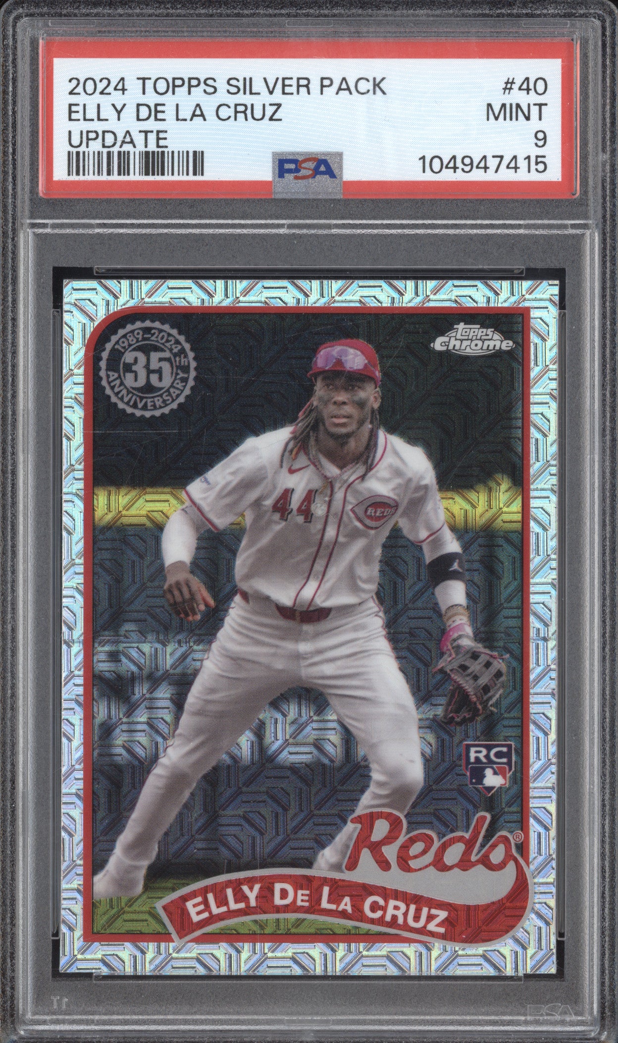 Elly De La Cruz 2024 Topps Silver Pack T89CU-40 Update RC PSA 9