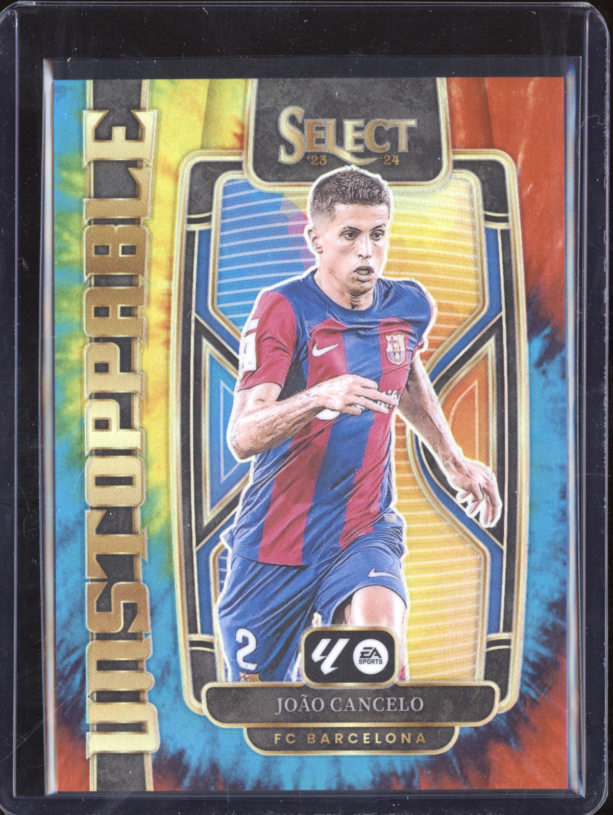 Joao Cancelo 2023-24 Panini La Liga International 9 Unstoppable Tie-Dye 49/49