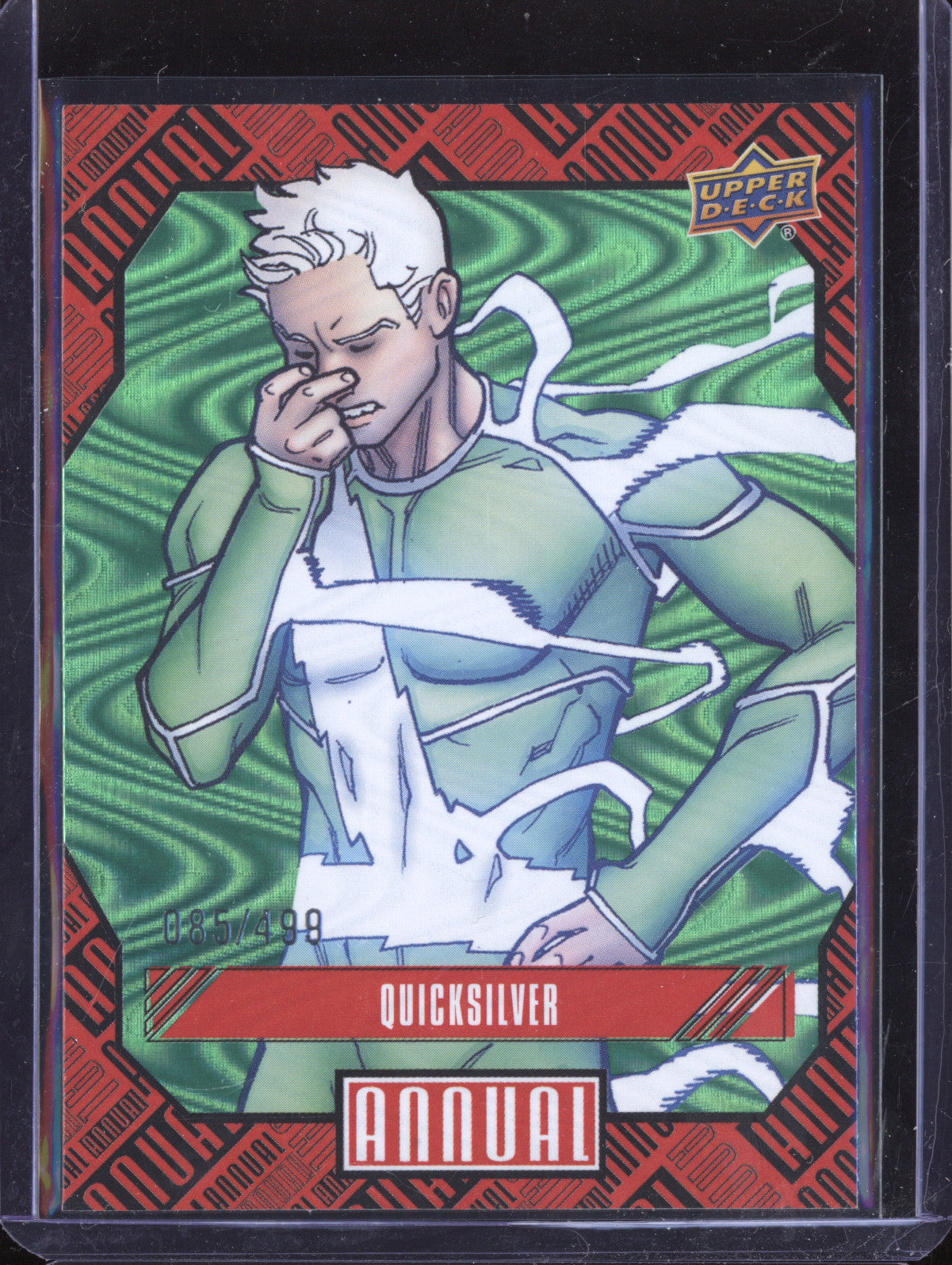 Quicksilver 2023-24 Upper Deck Marvel Annual 66 Green 85/499