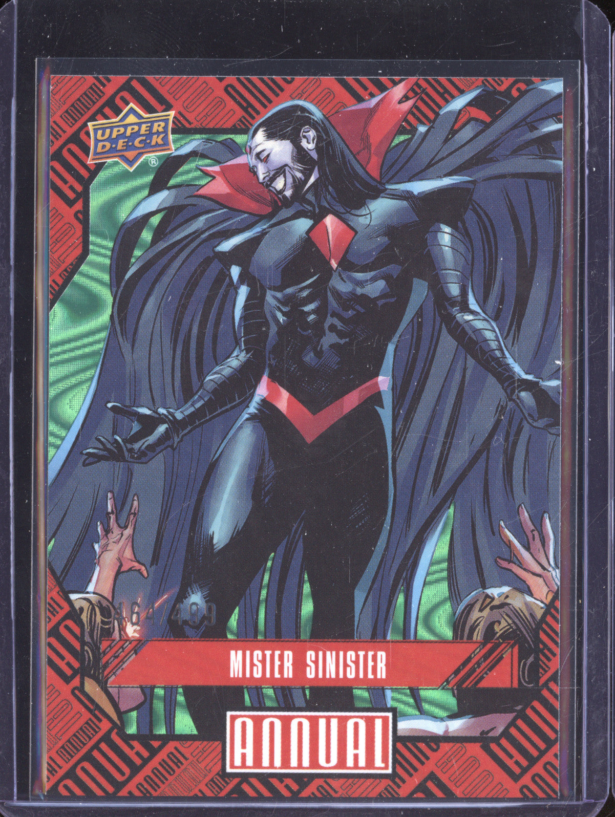 Mister Sinister 2023-24 Upper Deck Marvel Annual 52 Green 464/499